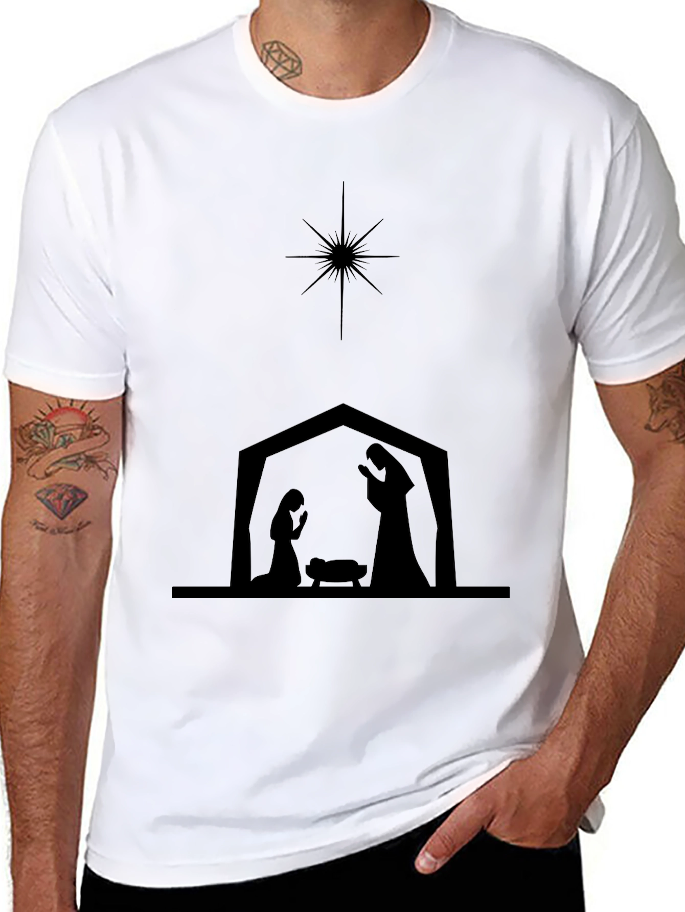 Nativity Silhouette Graphic Tee