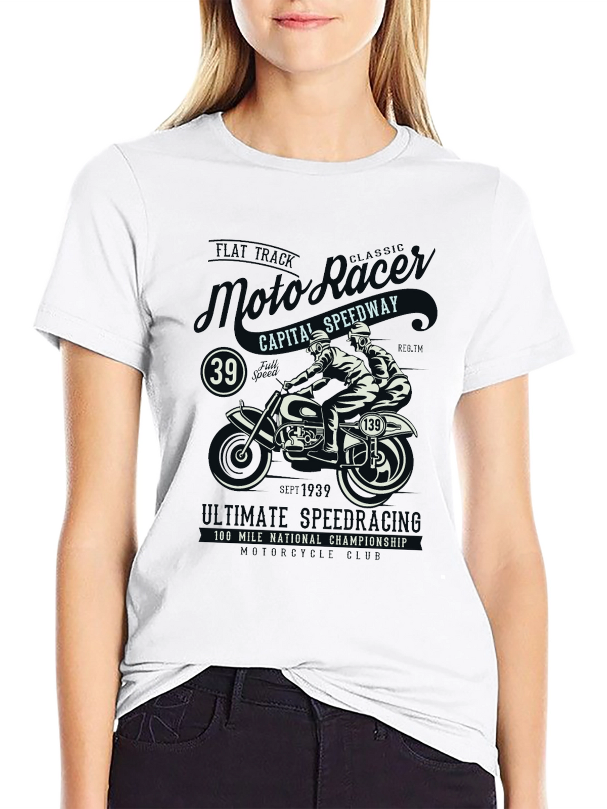 Moto Racing T-Shirt: Classic Speedway Style
