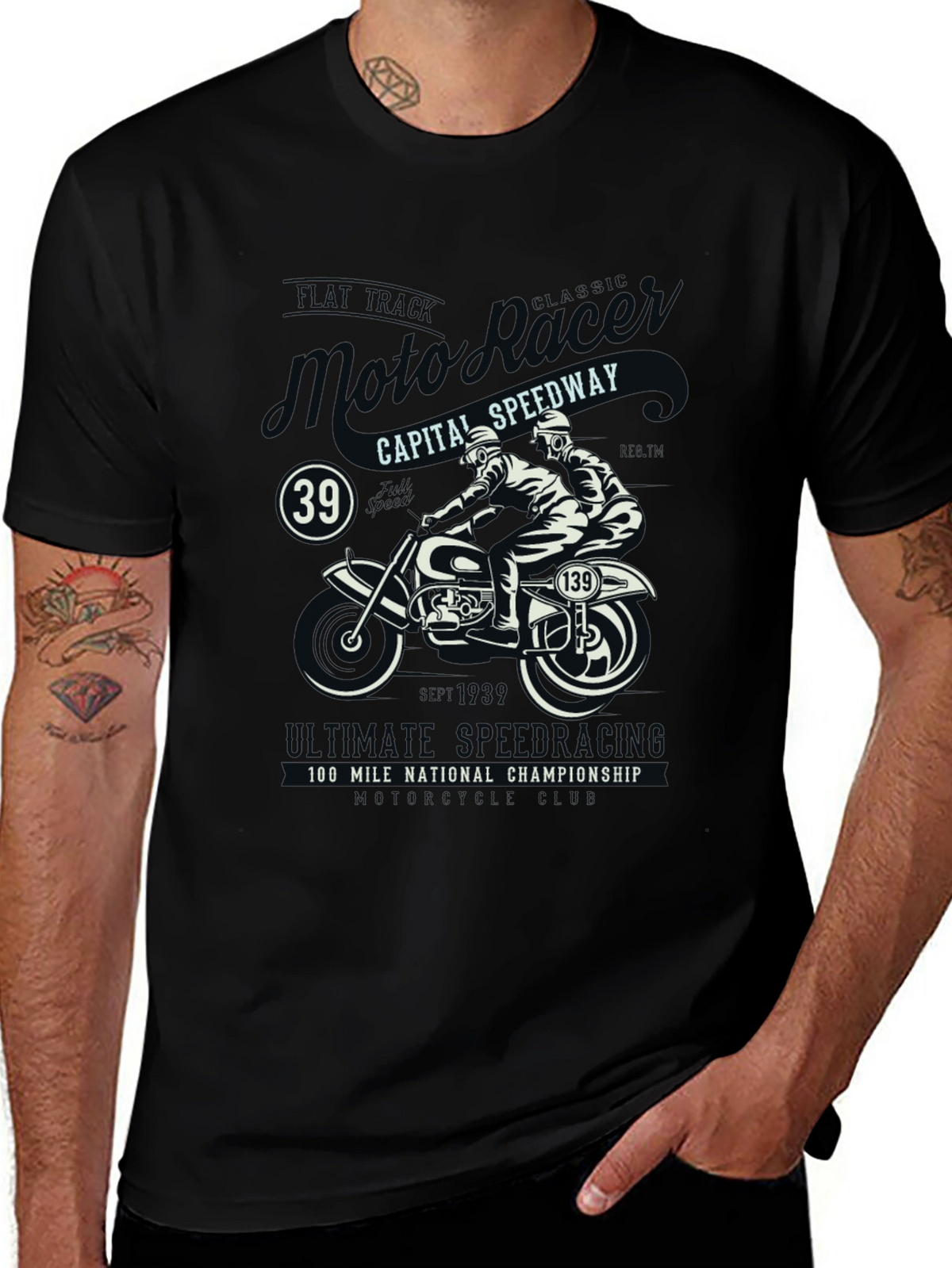 Moto Racing T-Shirt: Classic Speedway Style