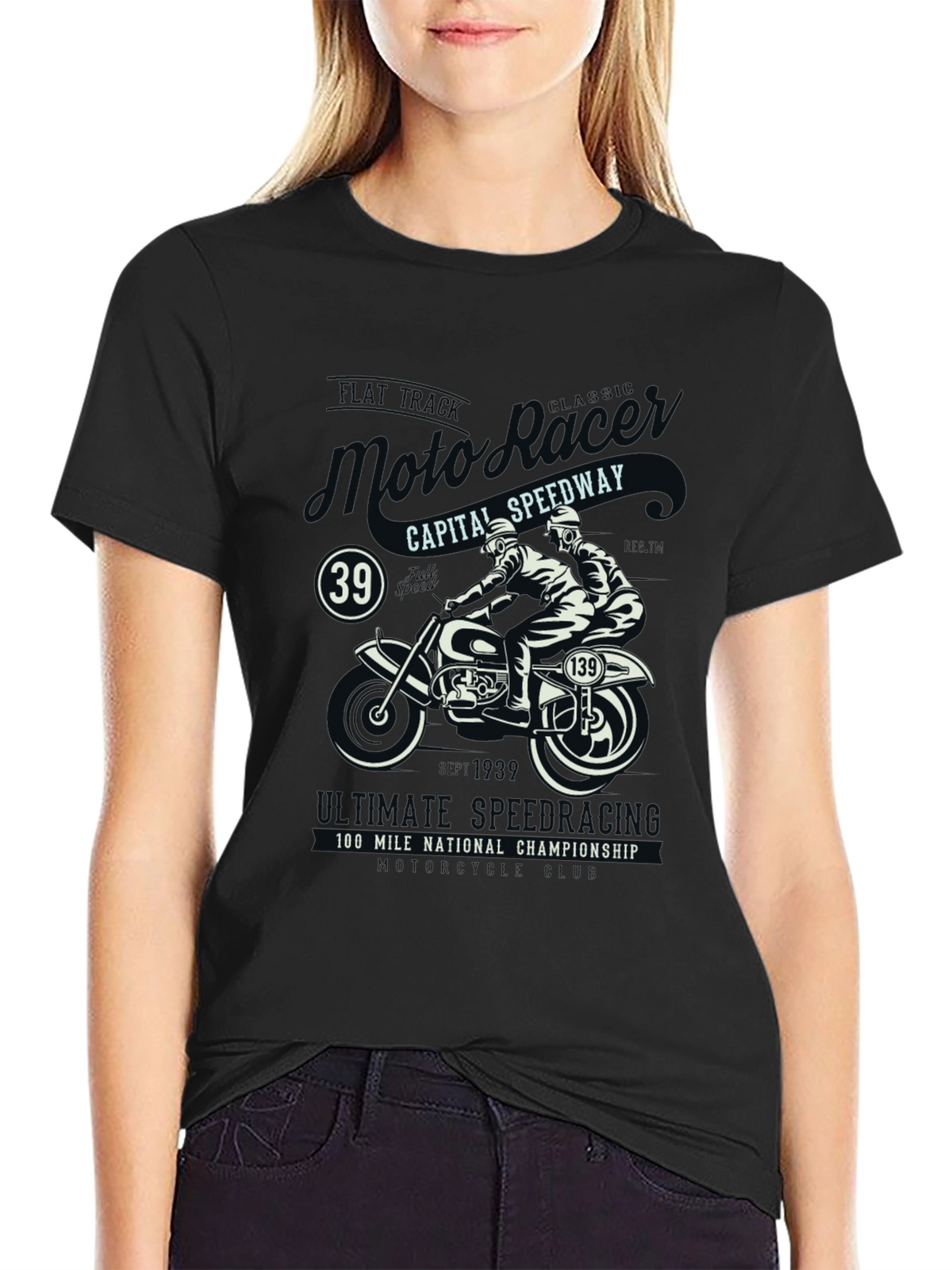 Moto Racing T-Shirt: Classic Speedway Style