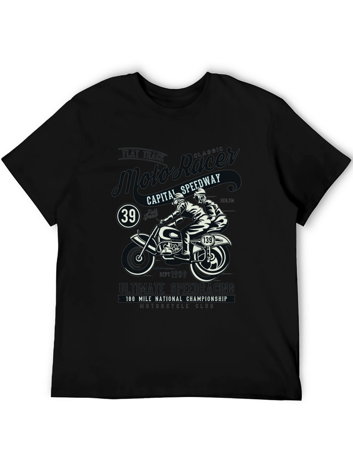Moto Racing T-Shirt: Classic Speedway Style