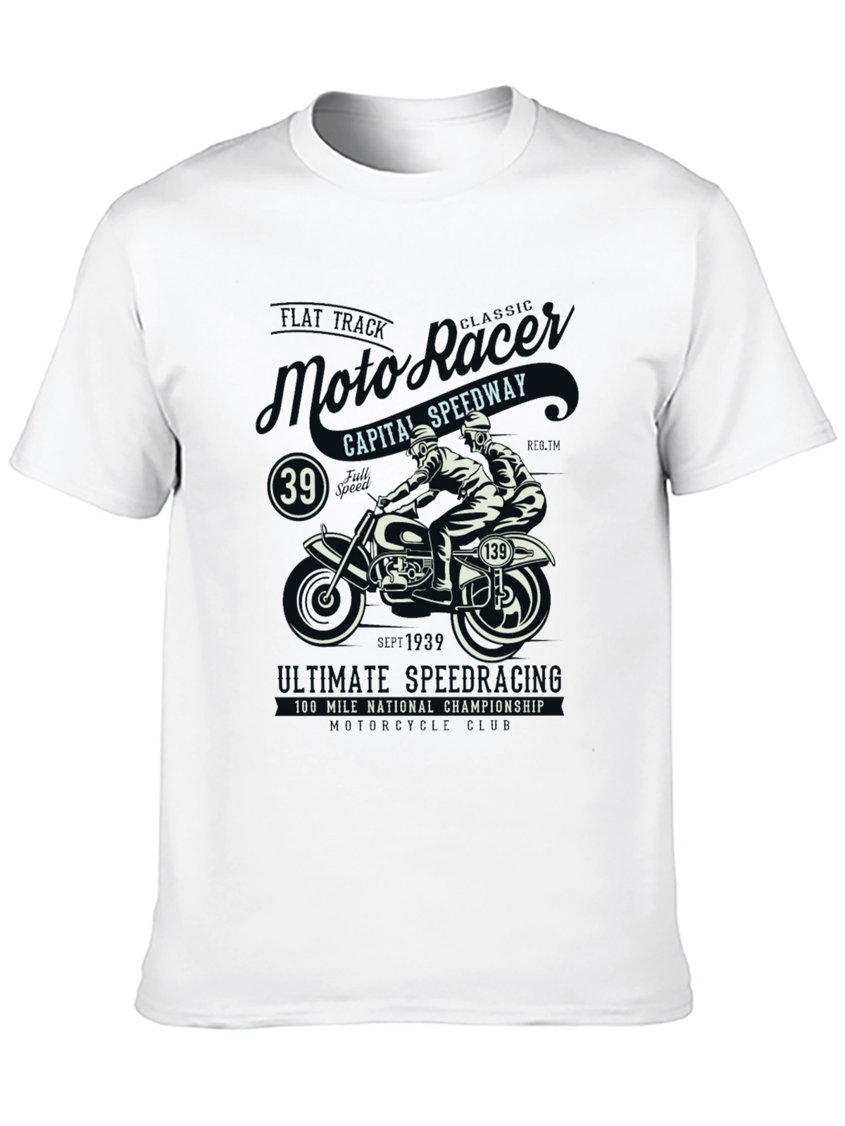 Moto Racing T-Shirt: Classic Speedway Style