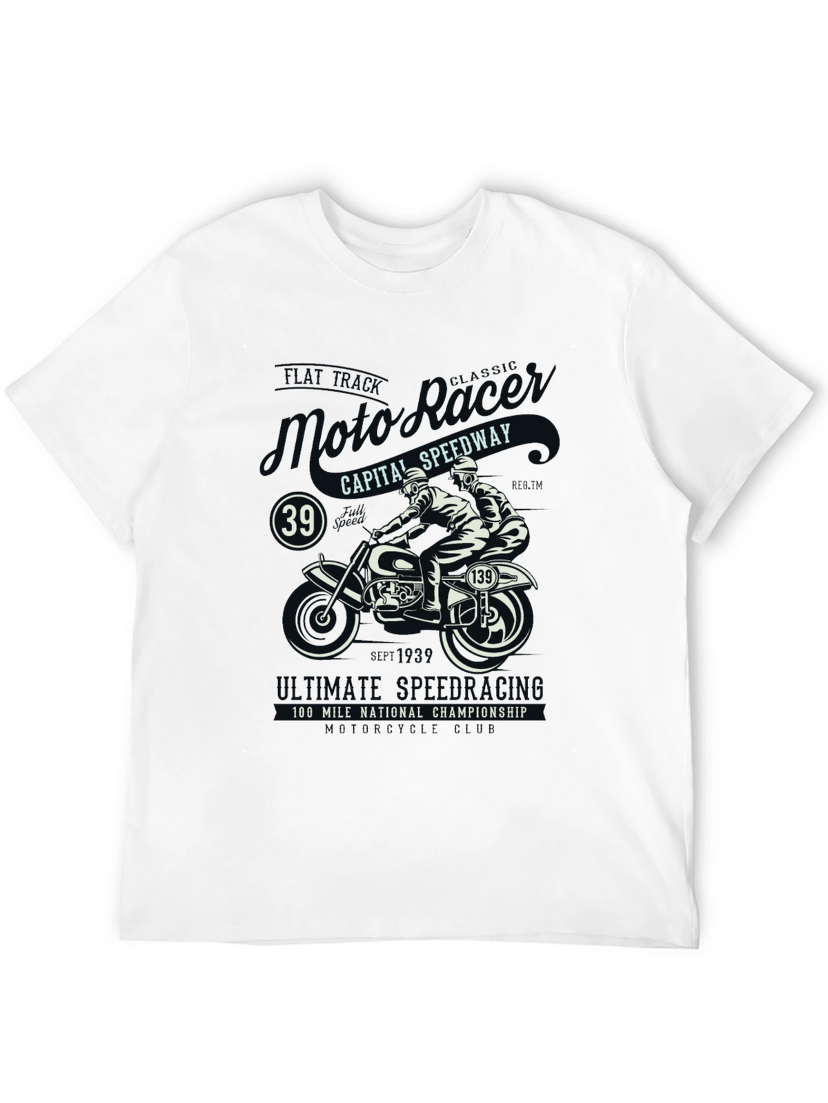 Moto Racing T-Shirt: Classic Speedway Style
