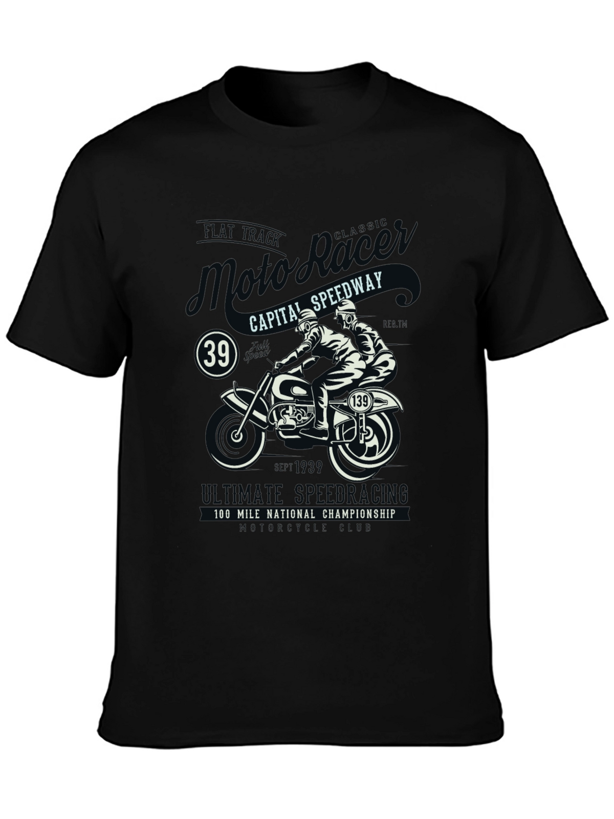 Moto Racing T-Shirt: Classic Speedway Style