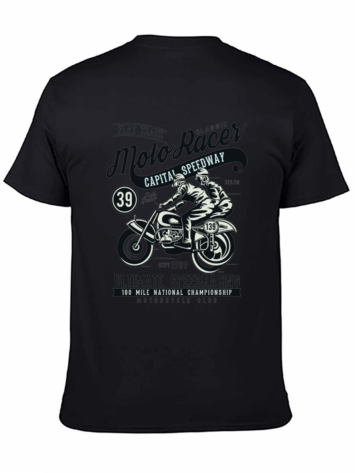 Moto Racing T-Shirt: Classic Speedway Style