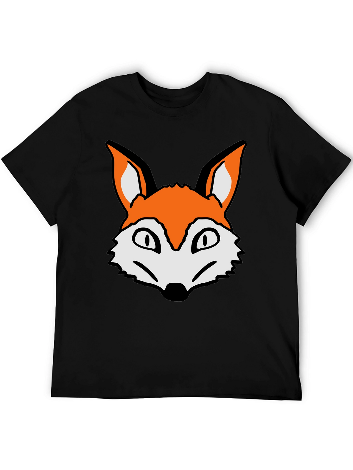 Fox Graphic T-Shirt - Casual Black Tee