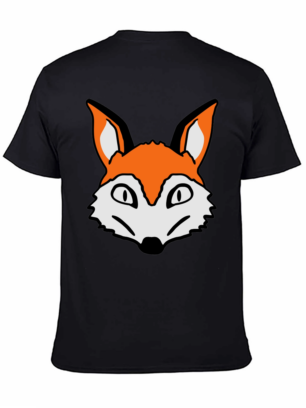 Fox Graphic T-Shirt - Casual Black Tee
