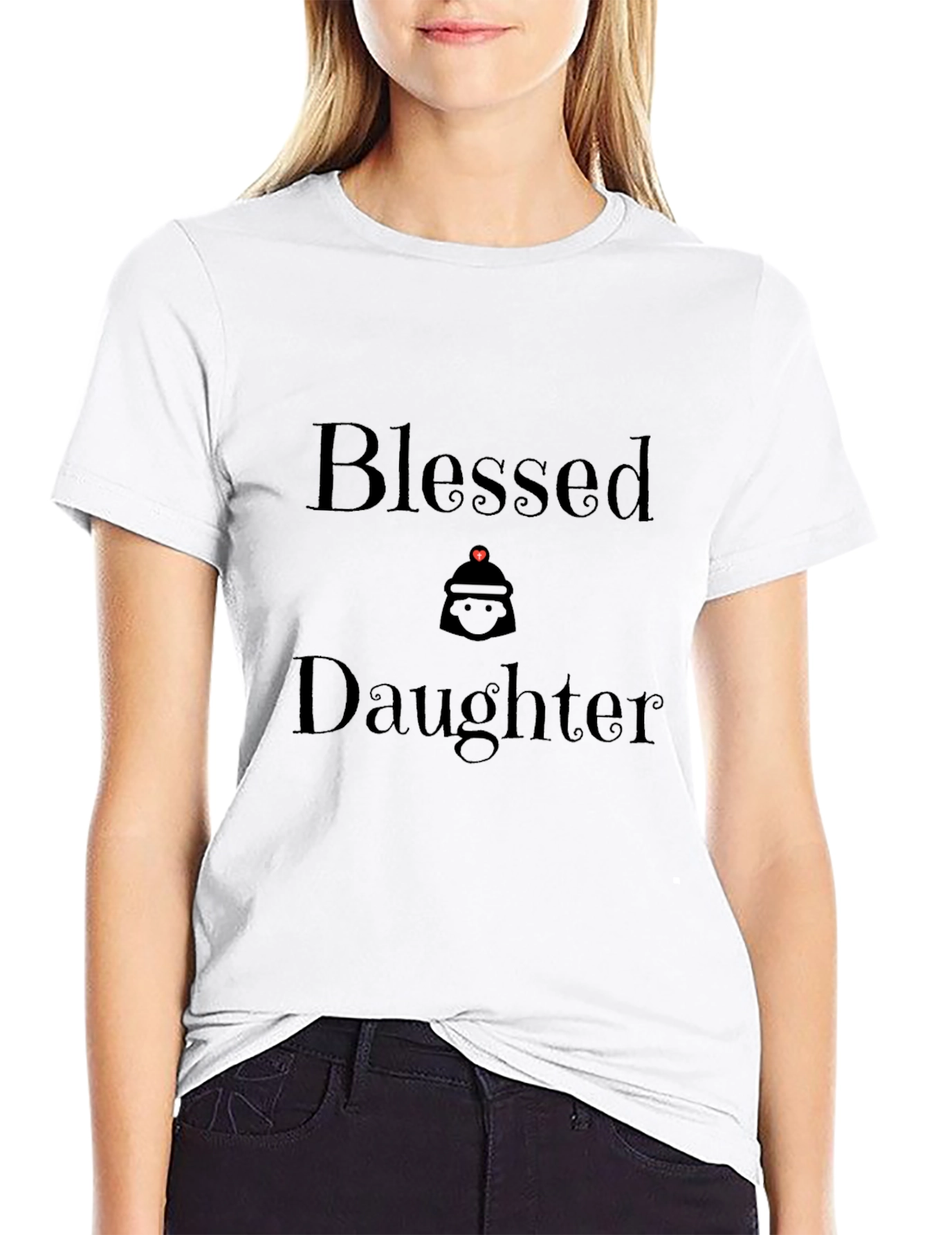 Blessed Daughter Black T-Shirt
