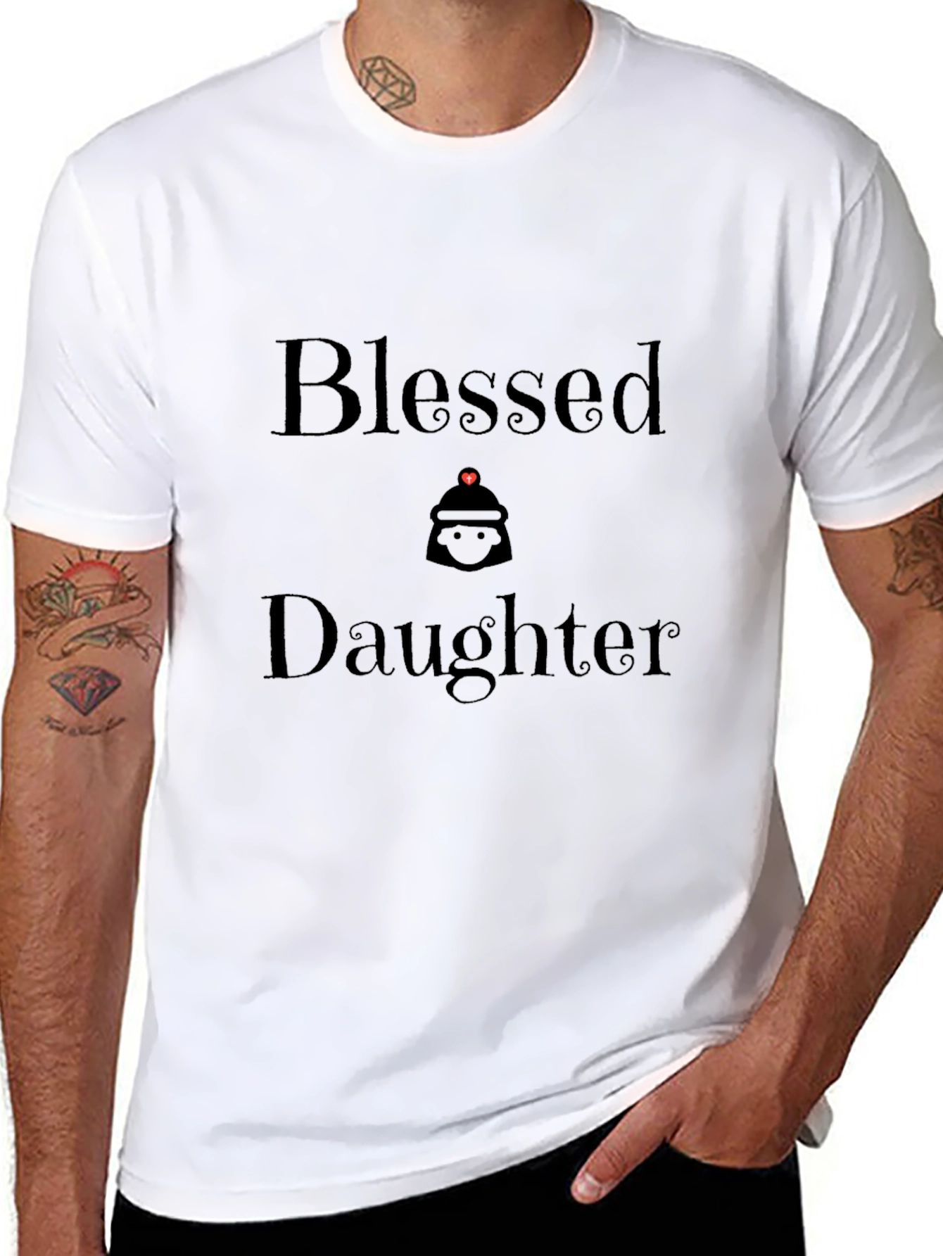 Blessed Daughter Black T-Shirt