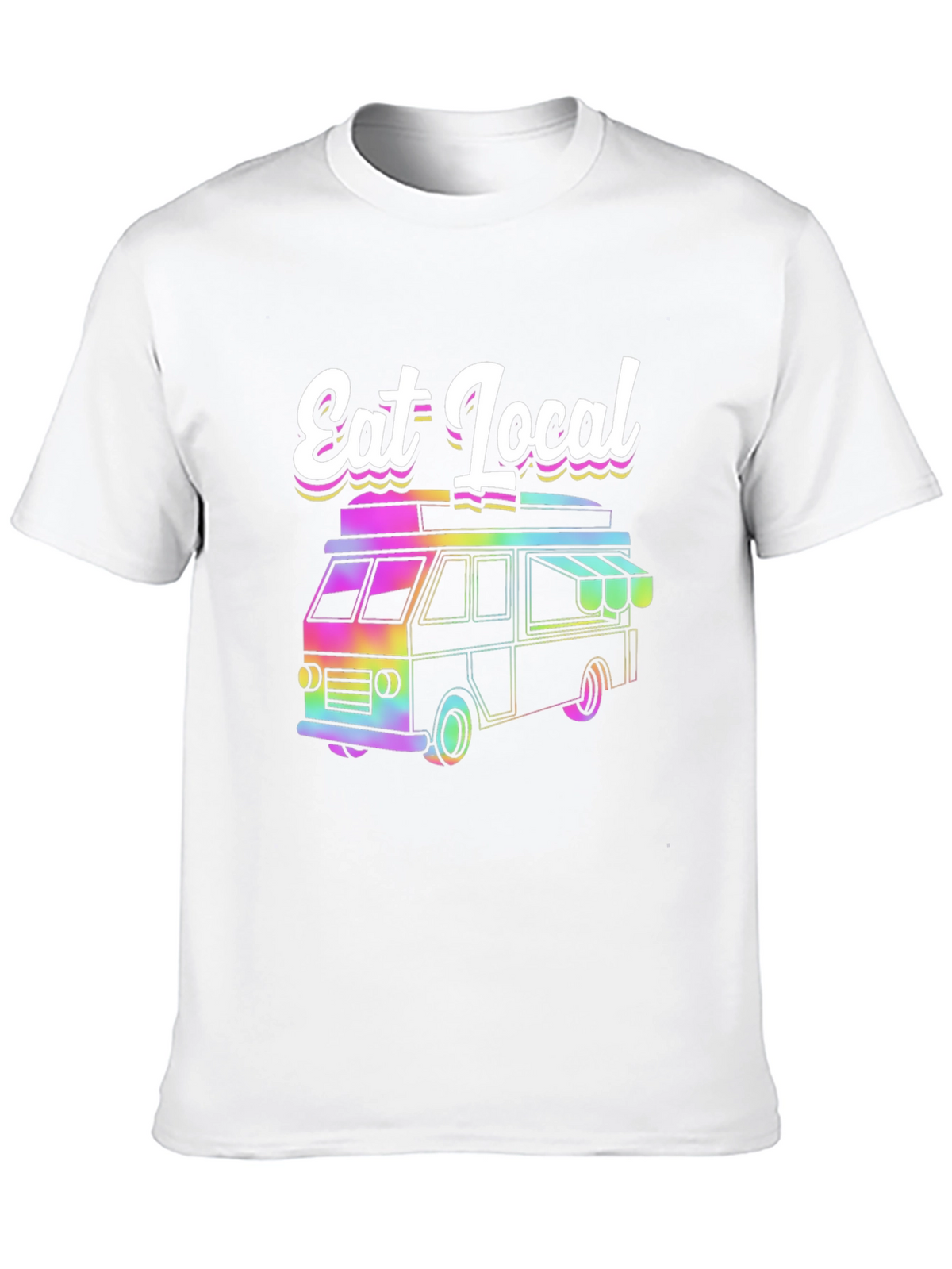 Eat Local T-Shirt Food Truck Tee Funky Design