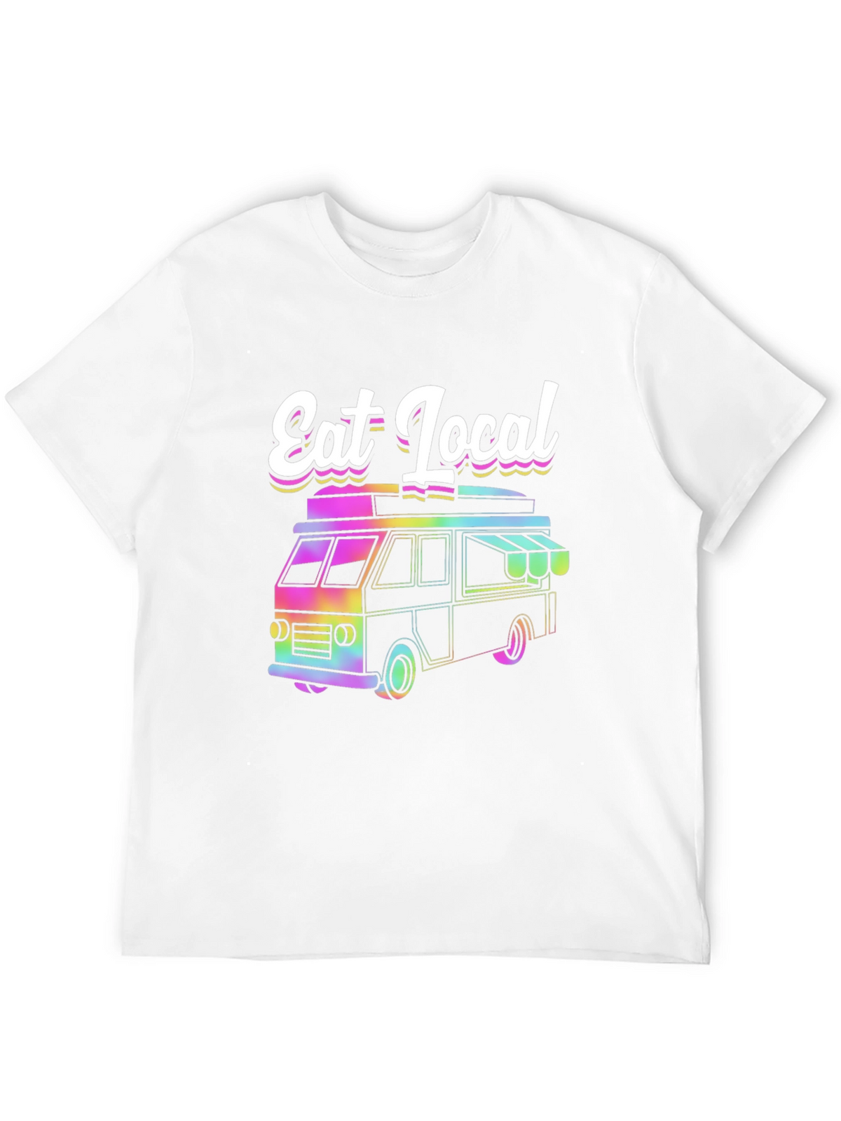 Eat Local T-Shirt Food Truck Tee Funky Design