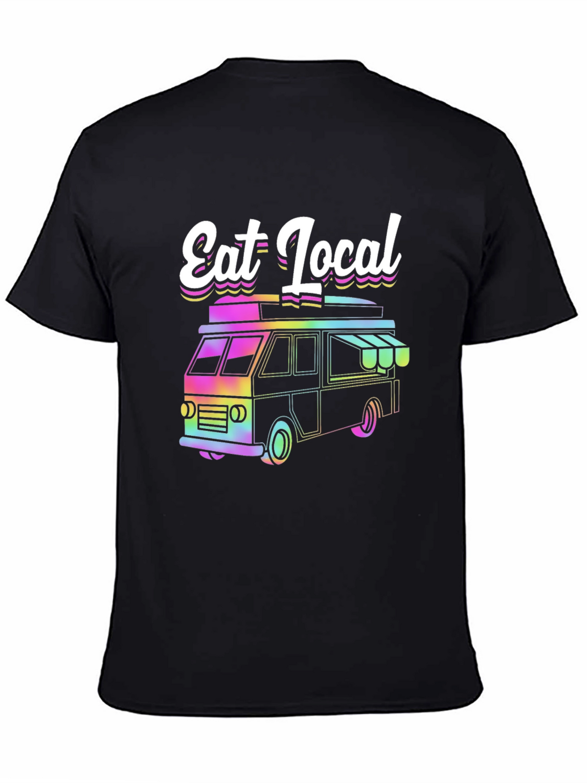 Eat Local T-Shirt Food Truck Tee Funky Design
