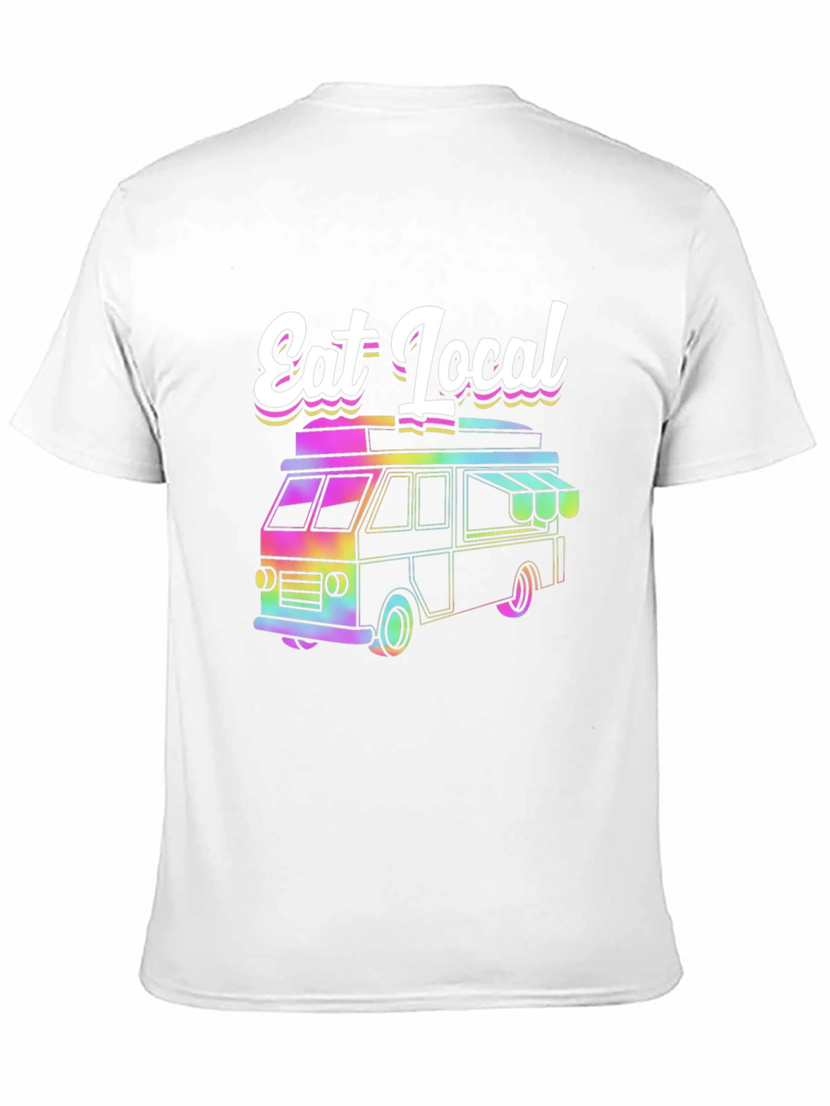 Eat Local T-Shirt Food Truck Tee Funky Design