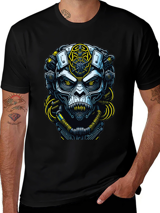 Cyberpunk Ape Graphic Tee - Futuristic Streetwear