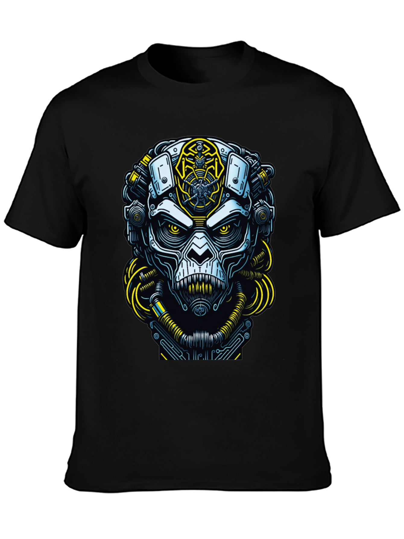 Cyberpunk Ape Graphic Tee - Futuristic Streetwear