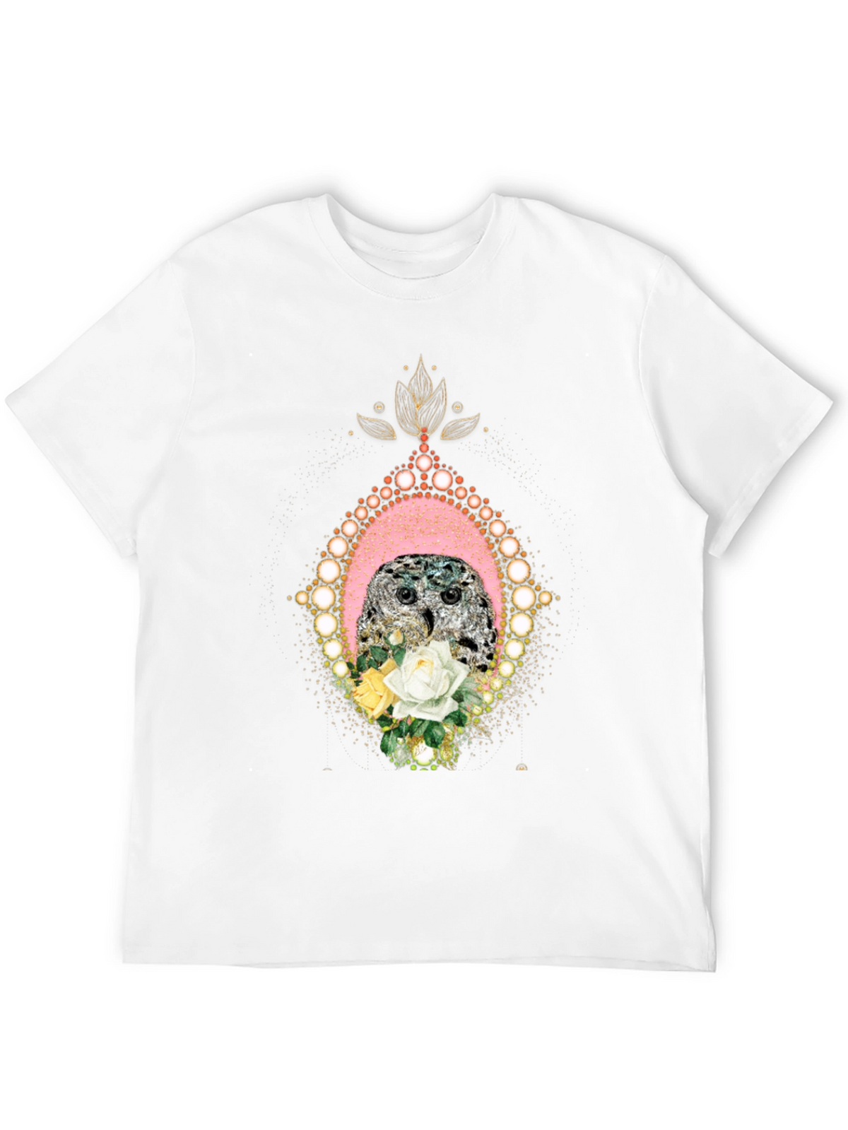 Owl & Roses Graphic T-Shirt