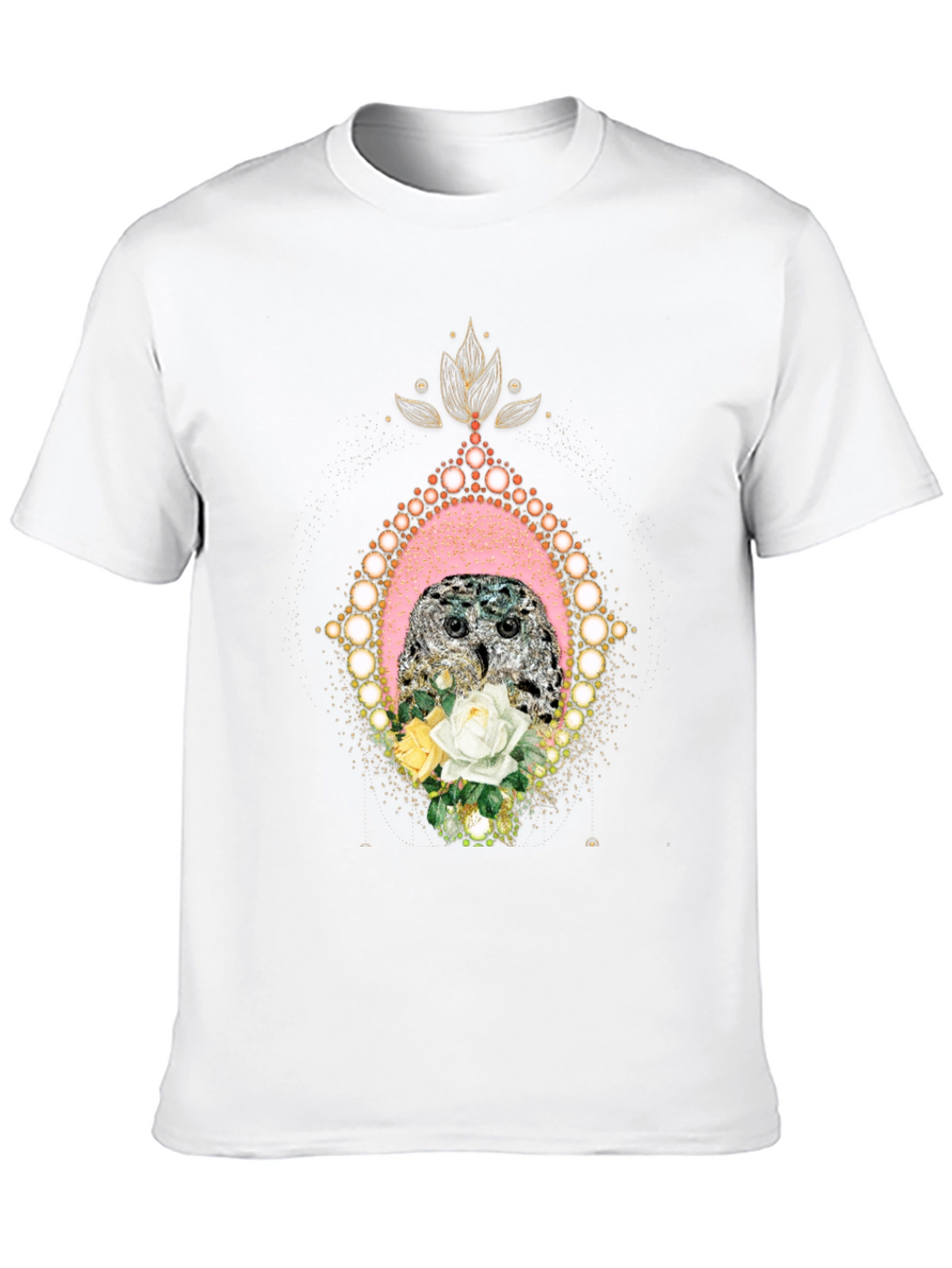 Owl & Roses Graphic T-Shirt
