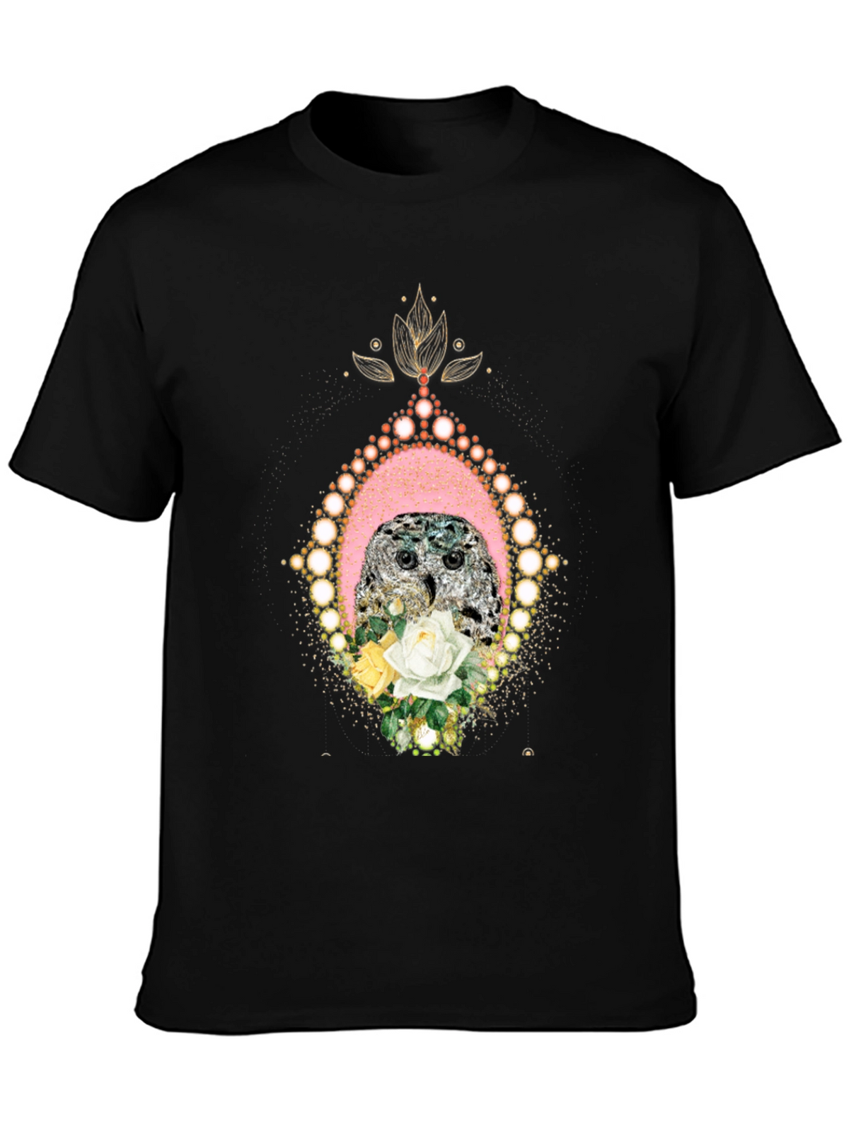 Owl & Roses Graphic T-Shirt