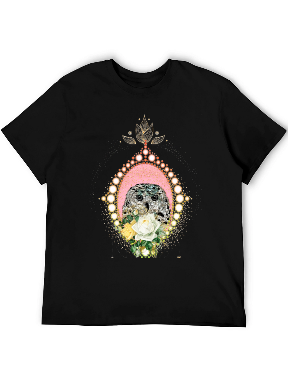 Owl & Roses Graphic T-Shirt