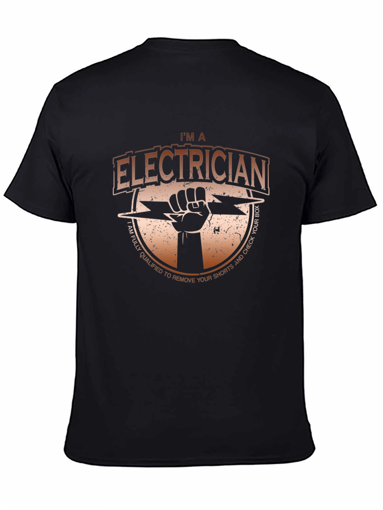 Electrician T-Shirt - Funny & Qualified