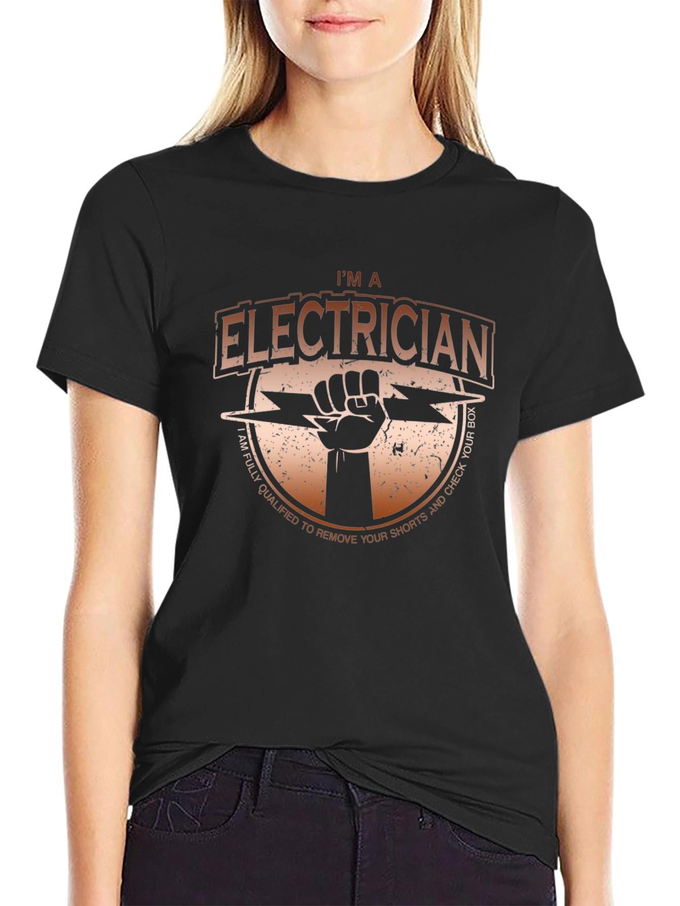 Electrician T-Shirt - Funny & Qualified