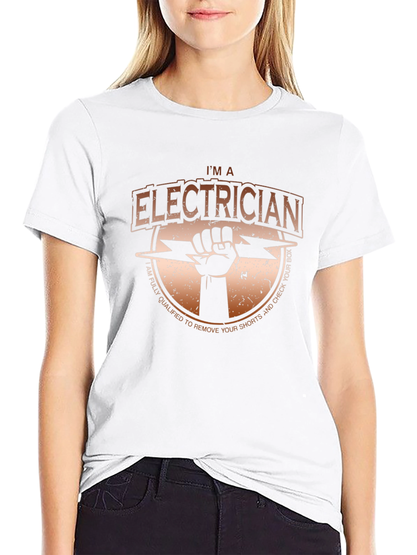 Electrician T-Shirt - Funny & Qualified