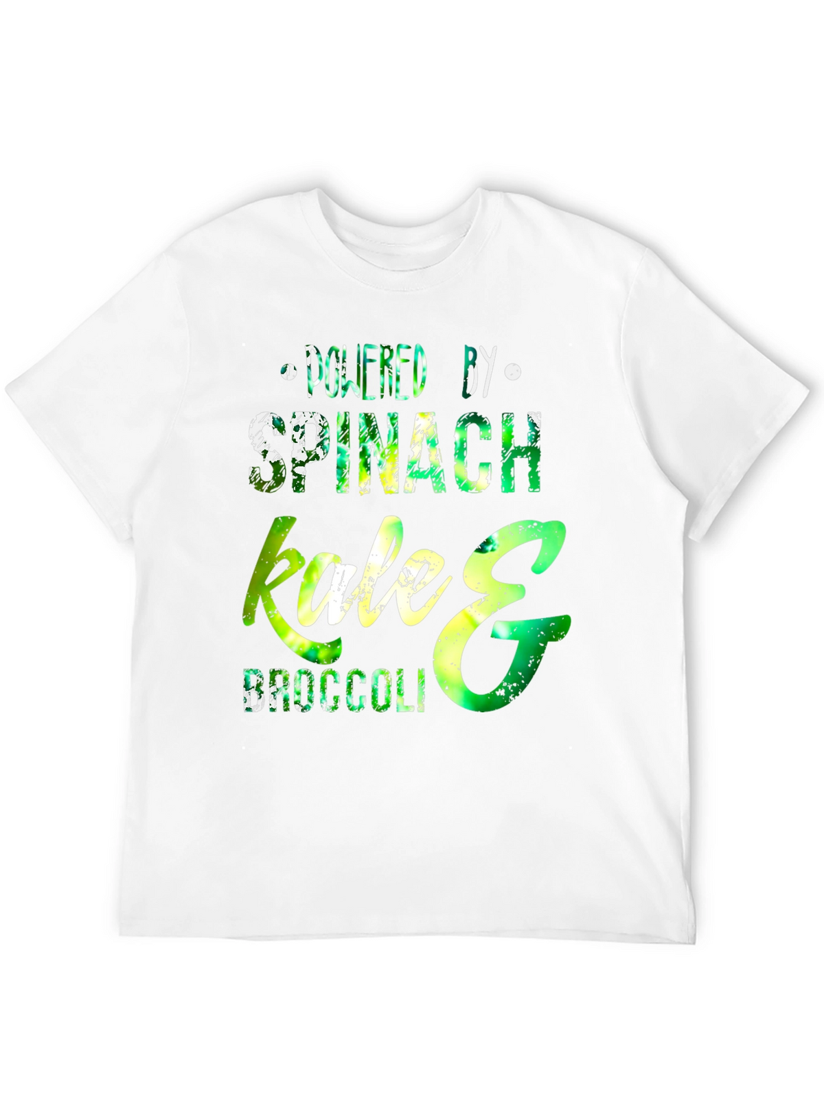 Powered by Spinach Kale & Broccoli T-Shirt