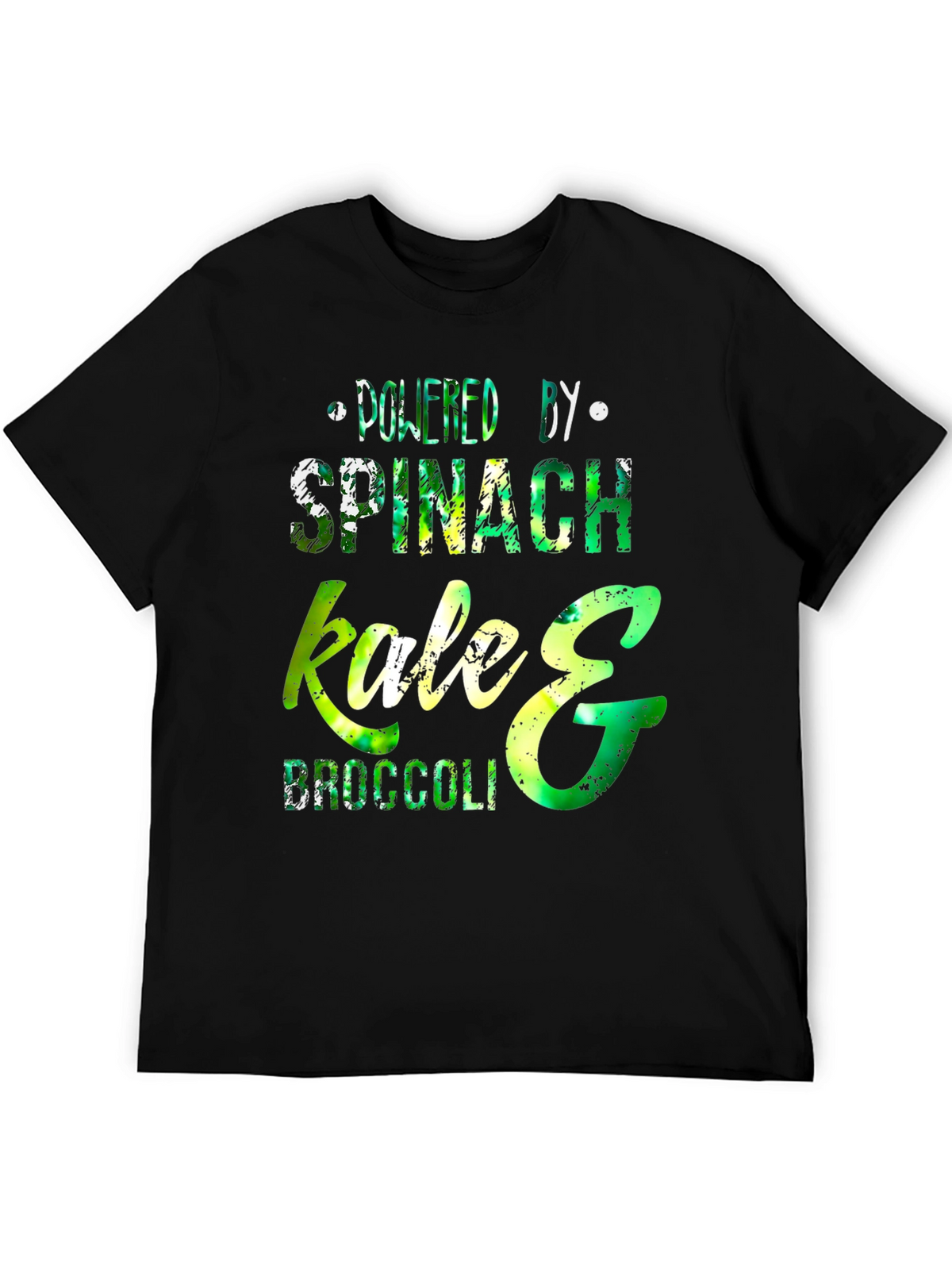 Powered by Spinach Kale & Broccoli T-Shirt