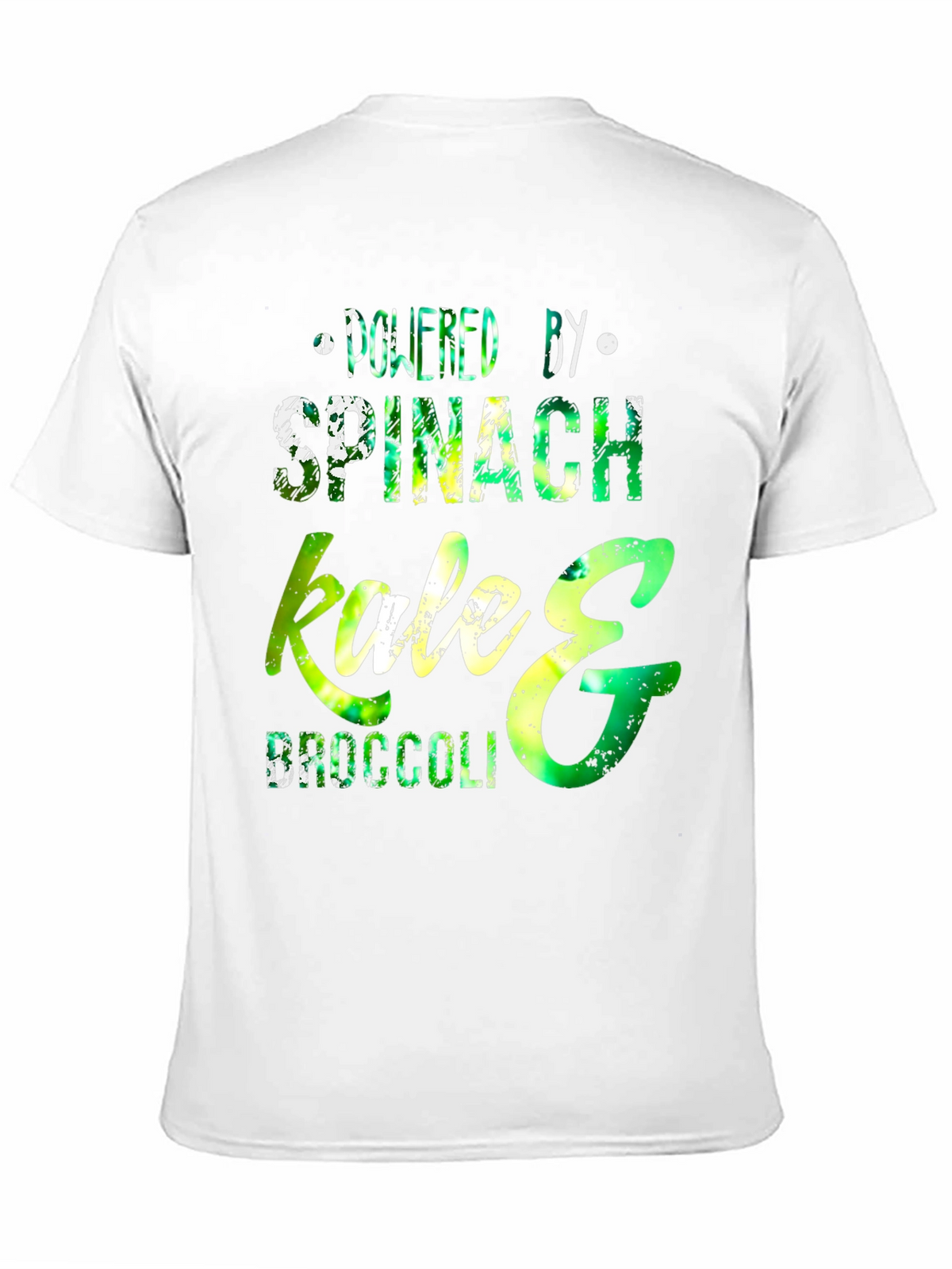 Powered by Spinach Kale & Broccoli T-Shirt
