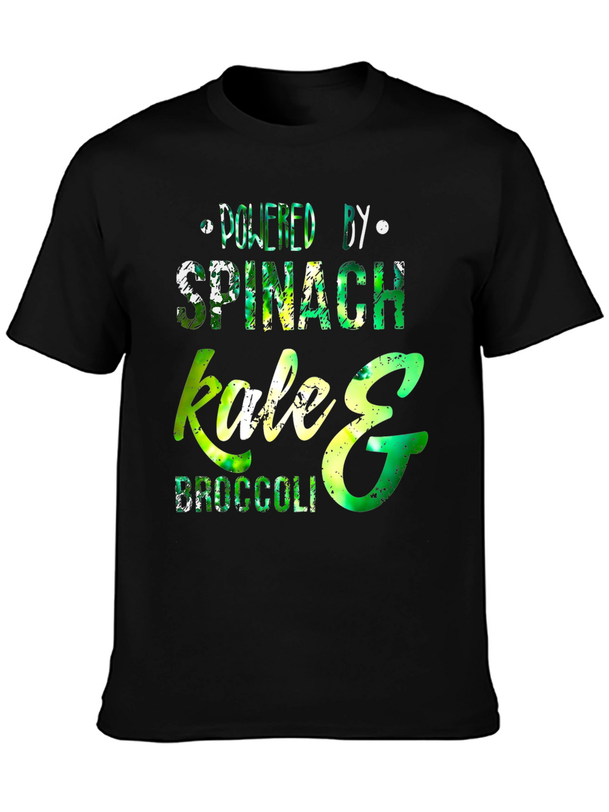 Powered by Spinach Kale & Broccoli T-Shirt