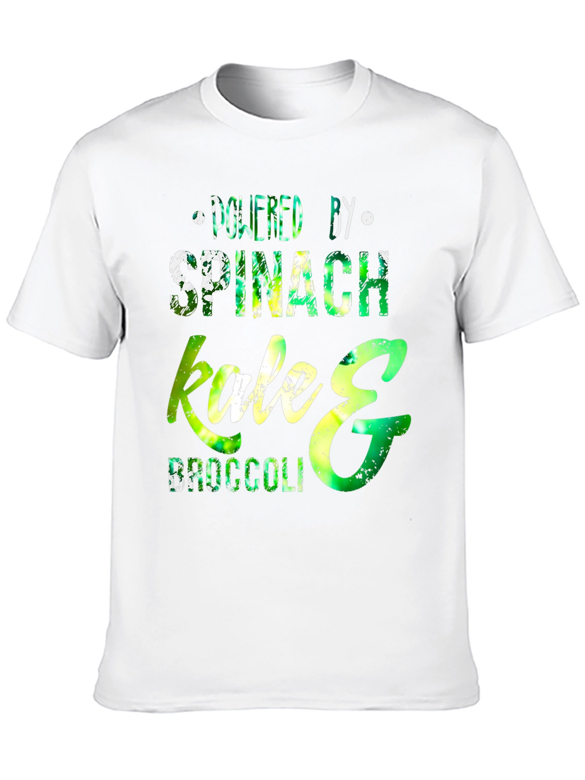 Powered by Spinach Kale & Broccoli T-Shirt