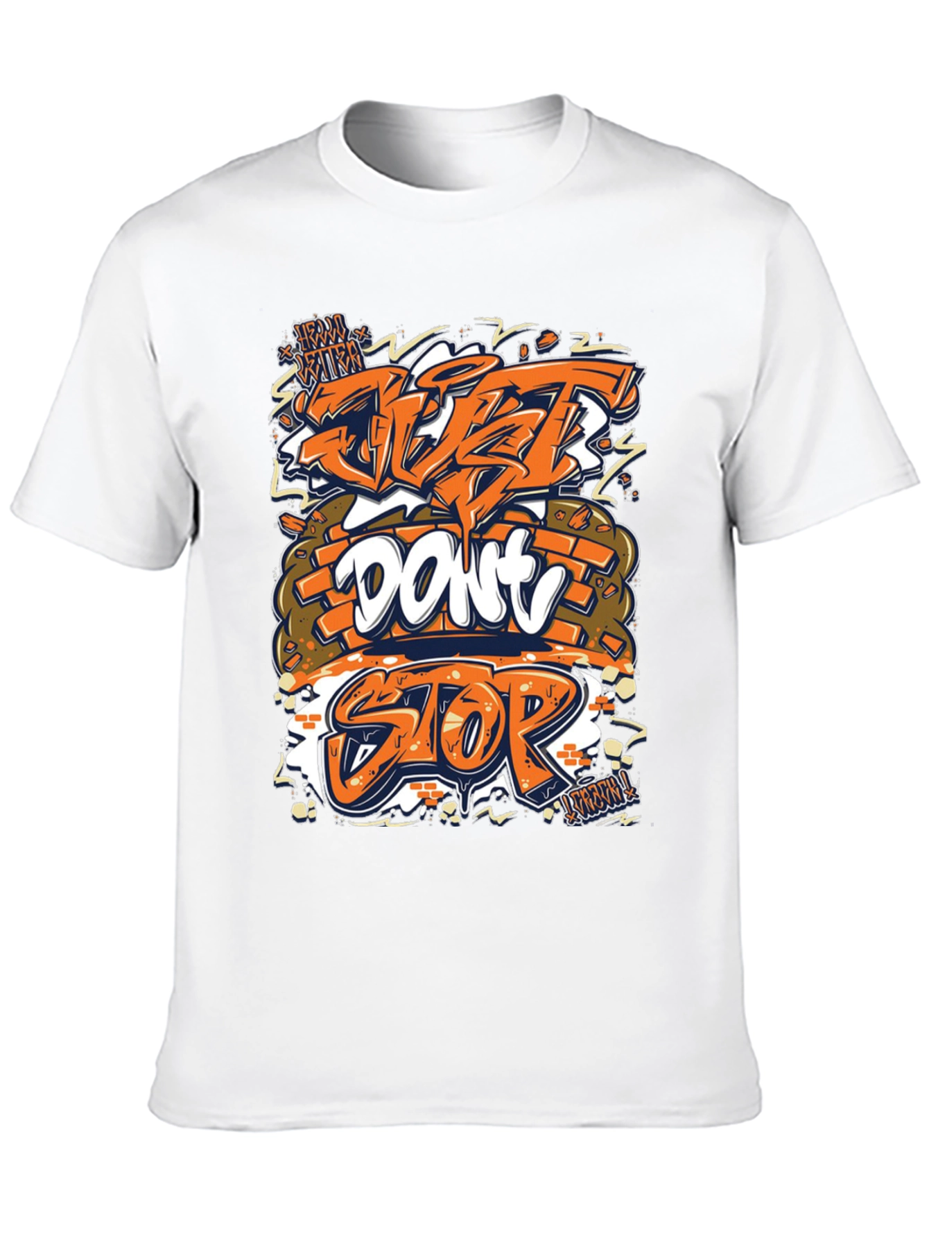 Just Dont Stop Graphic Tee - Black