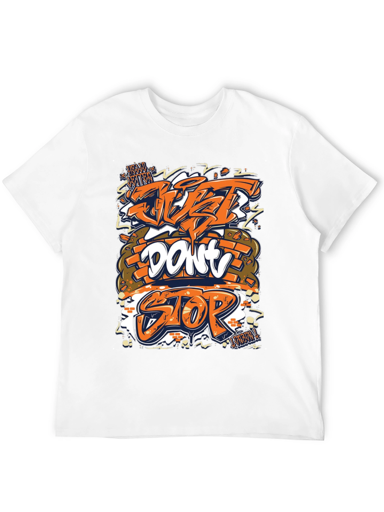 Just Dont Stop Graphic Tee - Black