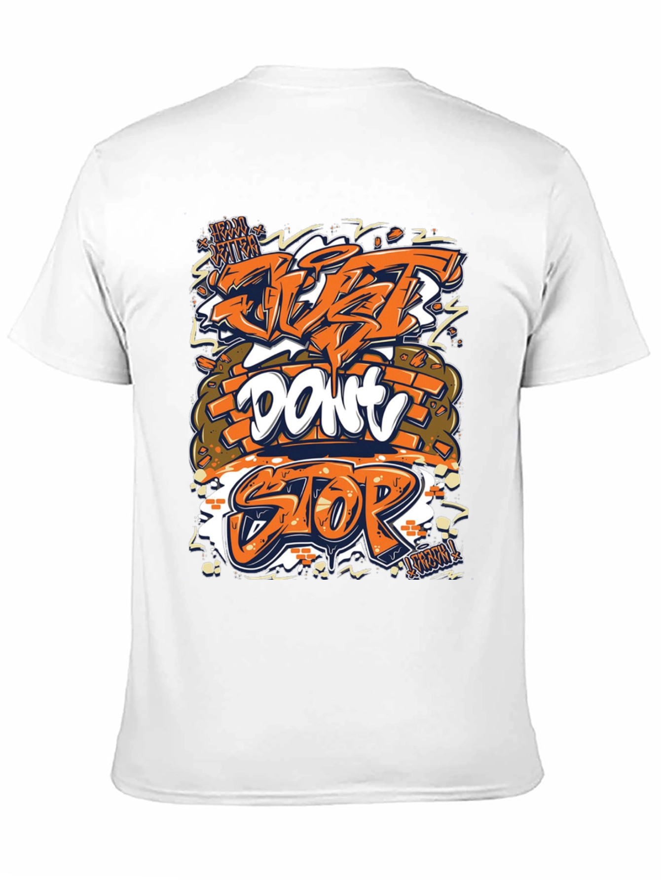 Just Dont Stop Graphic Tee - Black