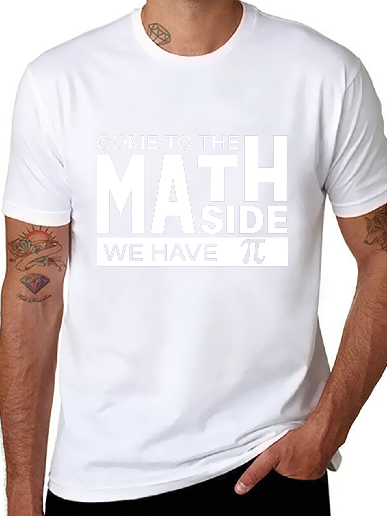 Math Side T-Shirt - Pi Symbol Funny Geek Tee