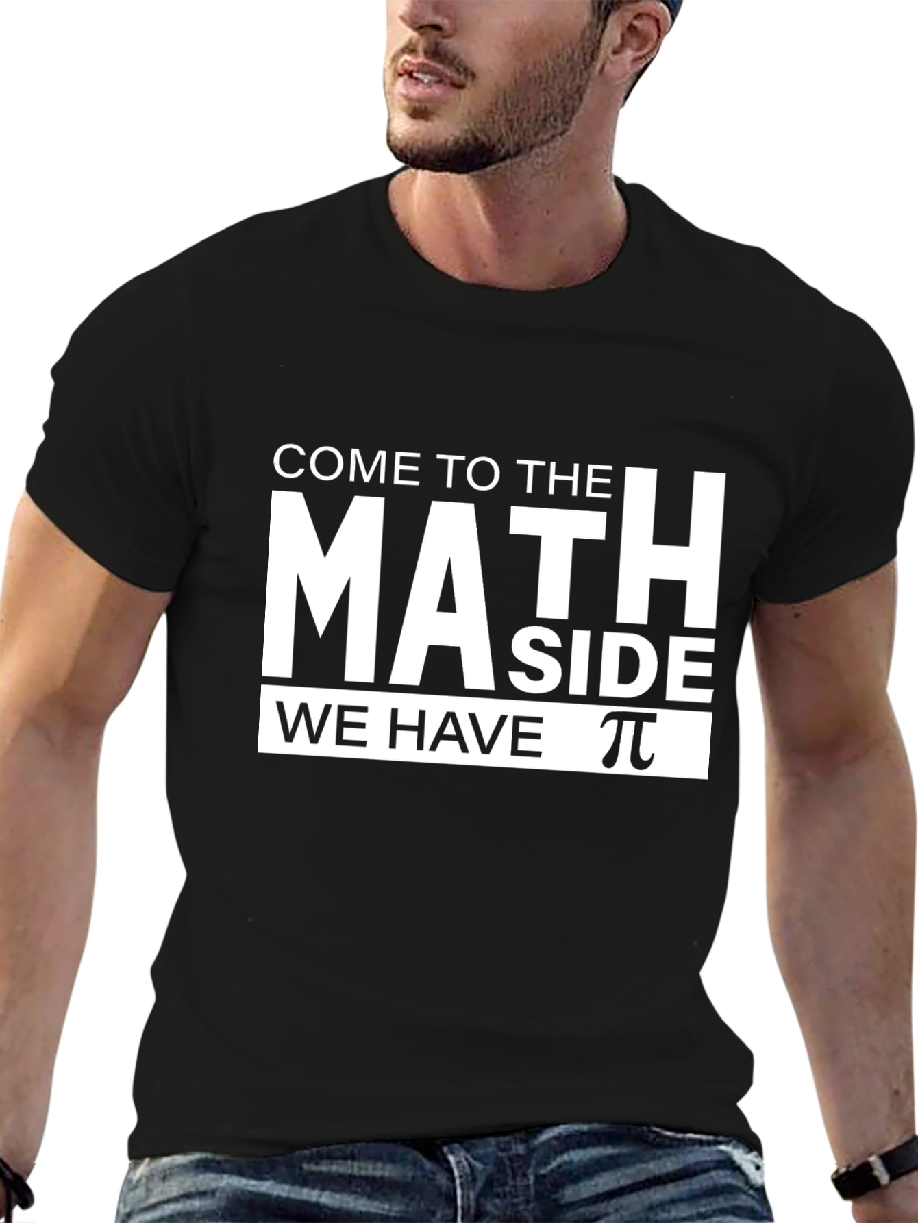 Math Side T-Shirt - Pi Symbol Funny Geek Tee