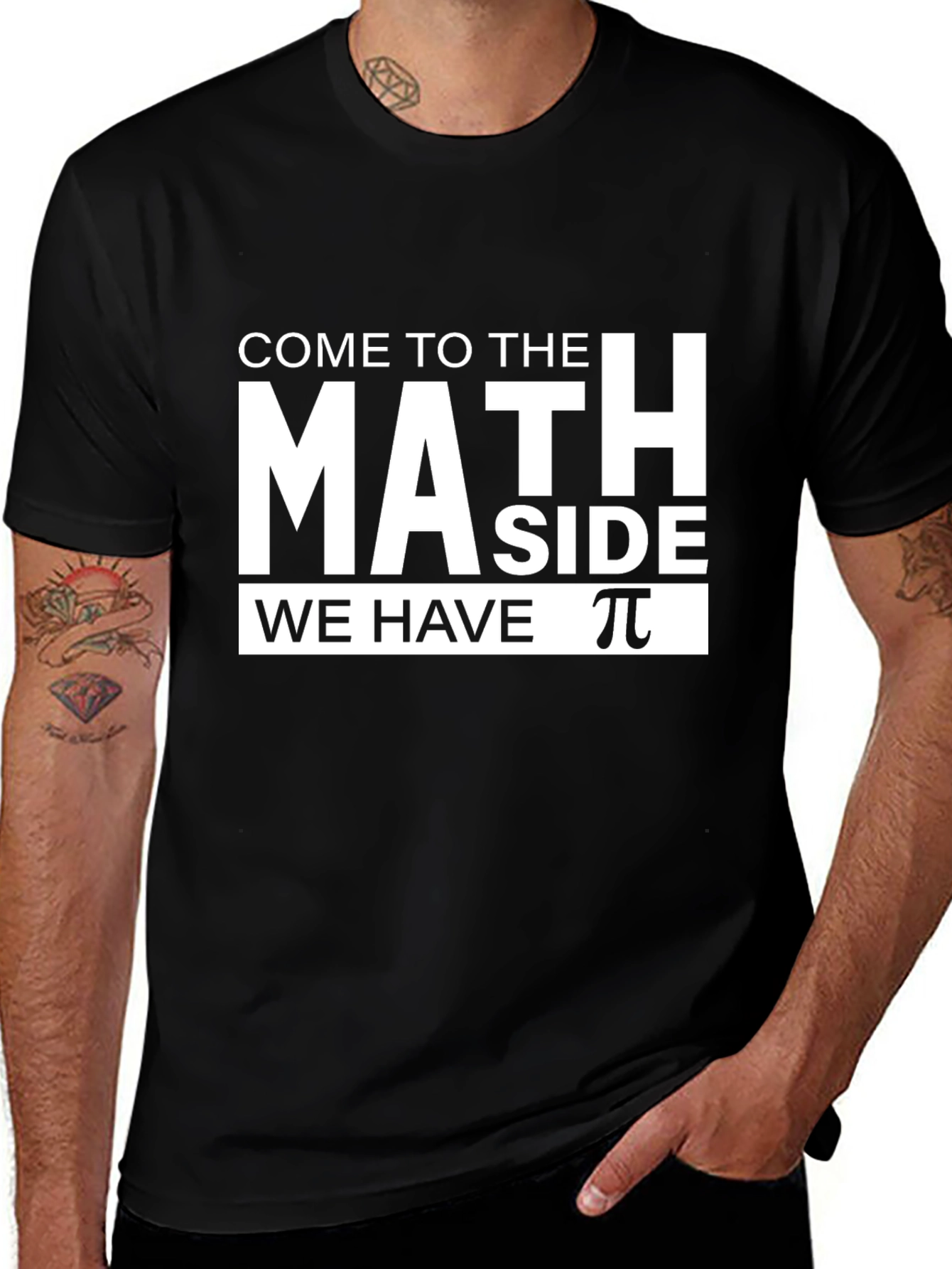Math Side T-Shirt - Pi Symbol Funny Geek Tee