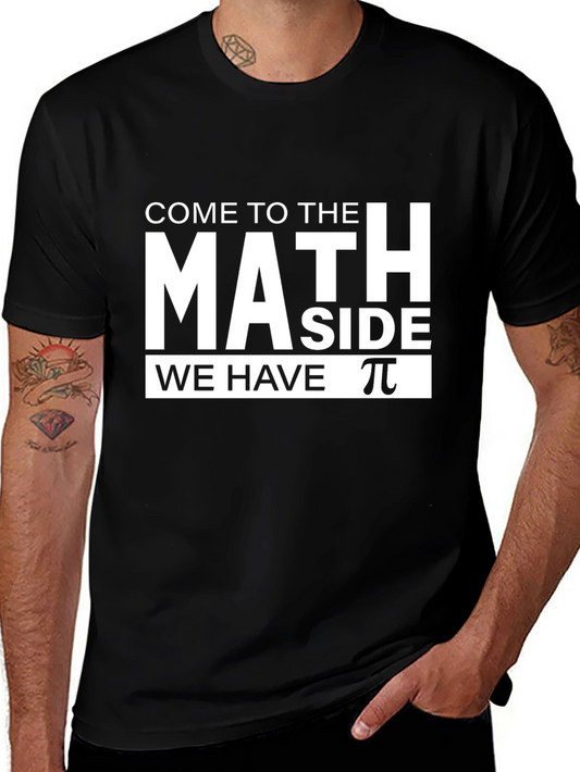 Math Side T-Shirt - Pi Symbol Funny Geek Tee