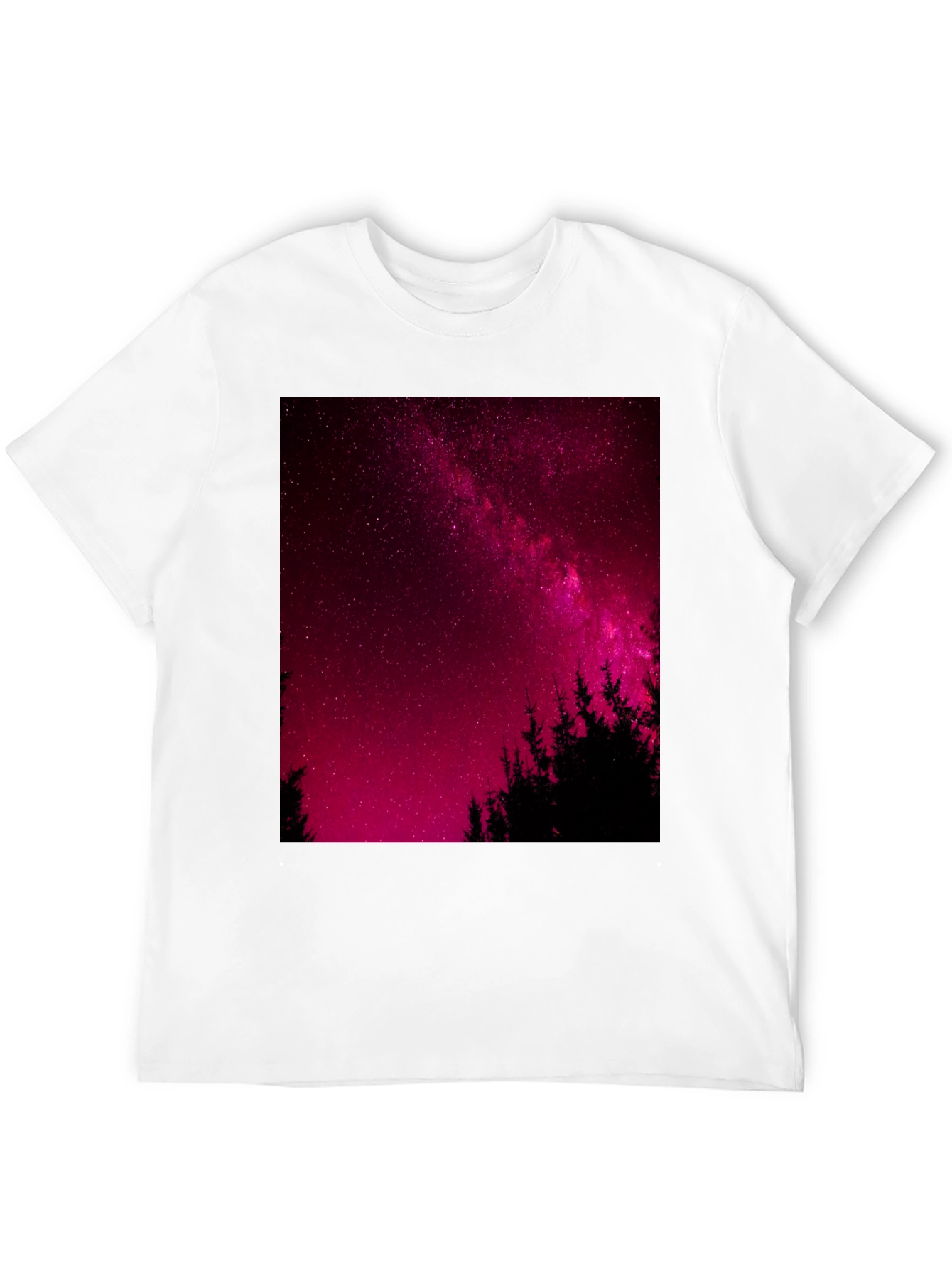 Galaxy Print Black T-Shirt