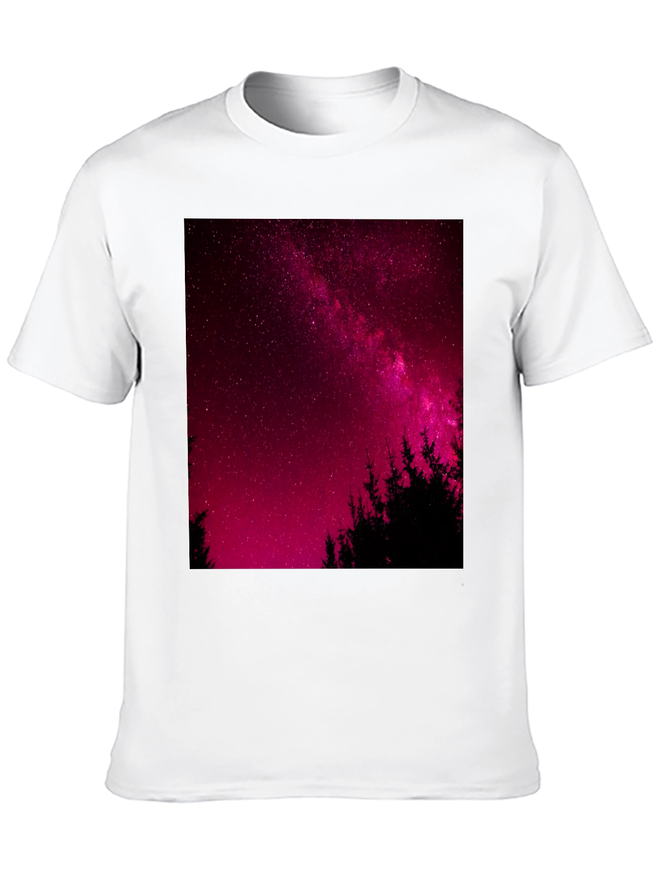 Galaxy Print Black T-Shirt