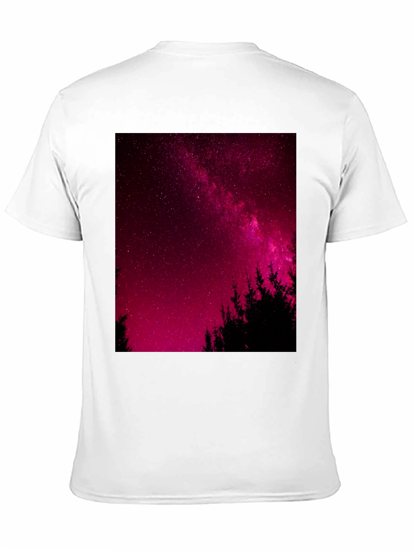 Galaxy Print Black T-Shirt