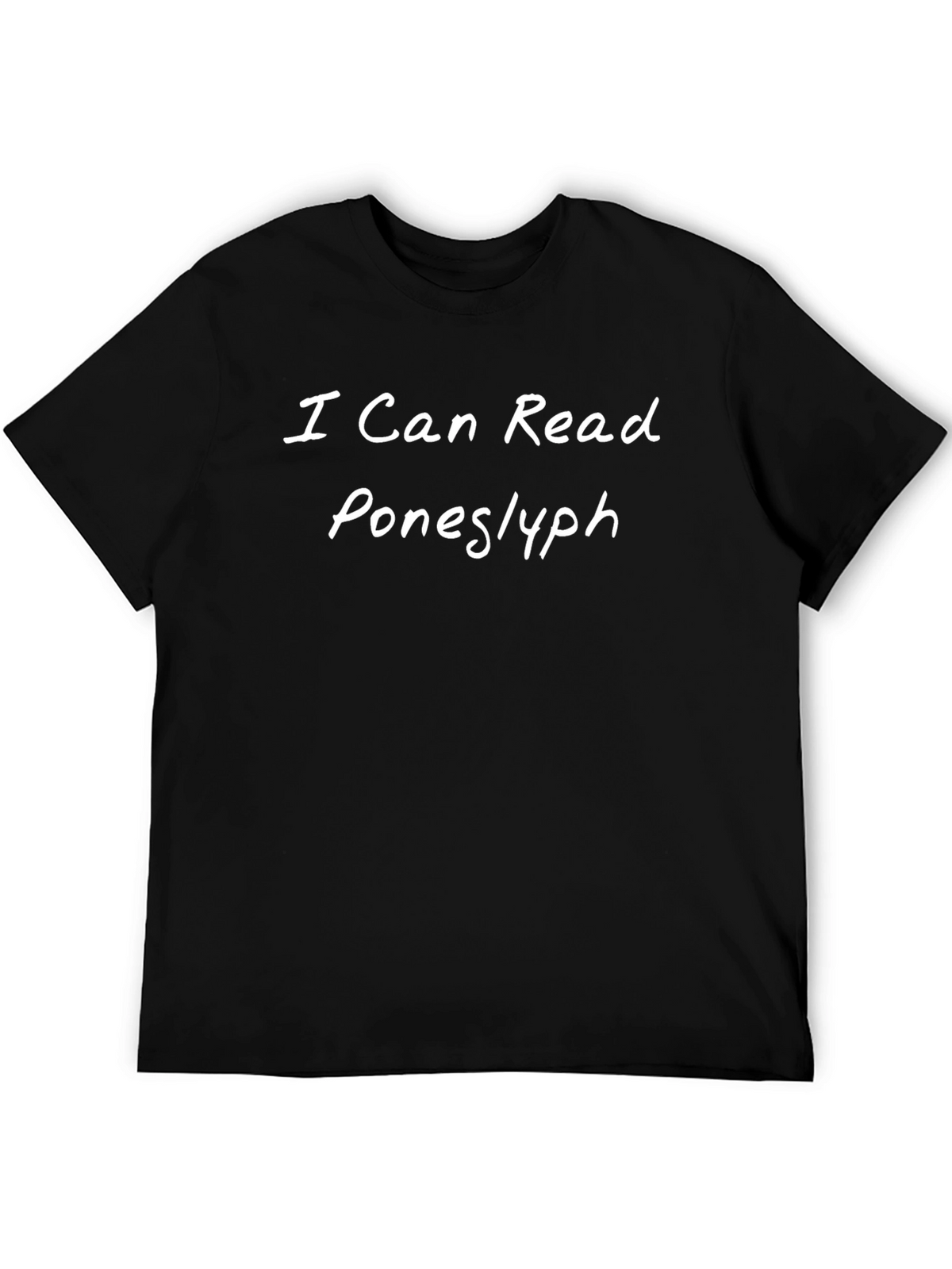 I Can Read Poneslyph Black Tee