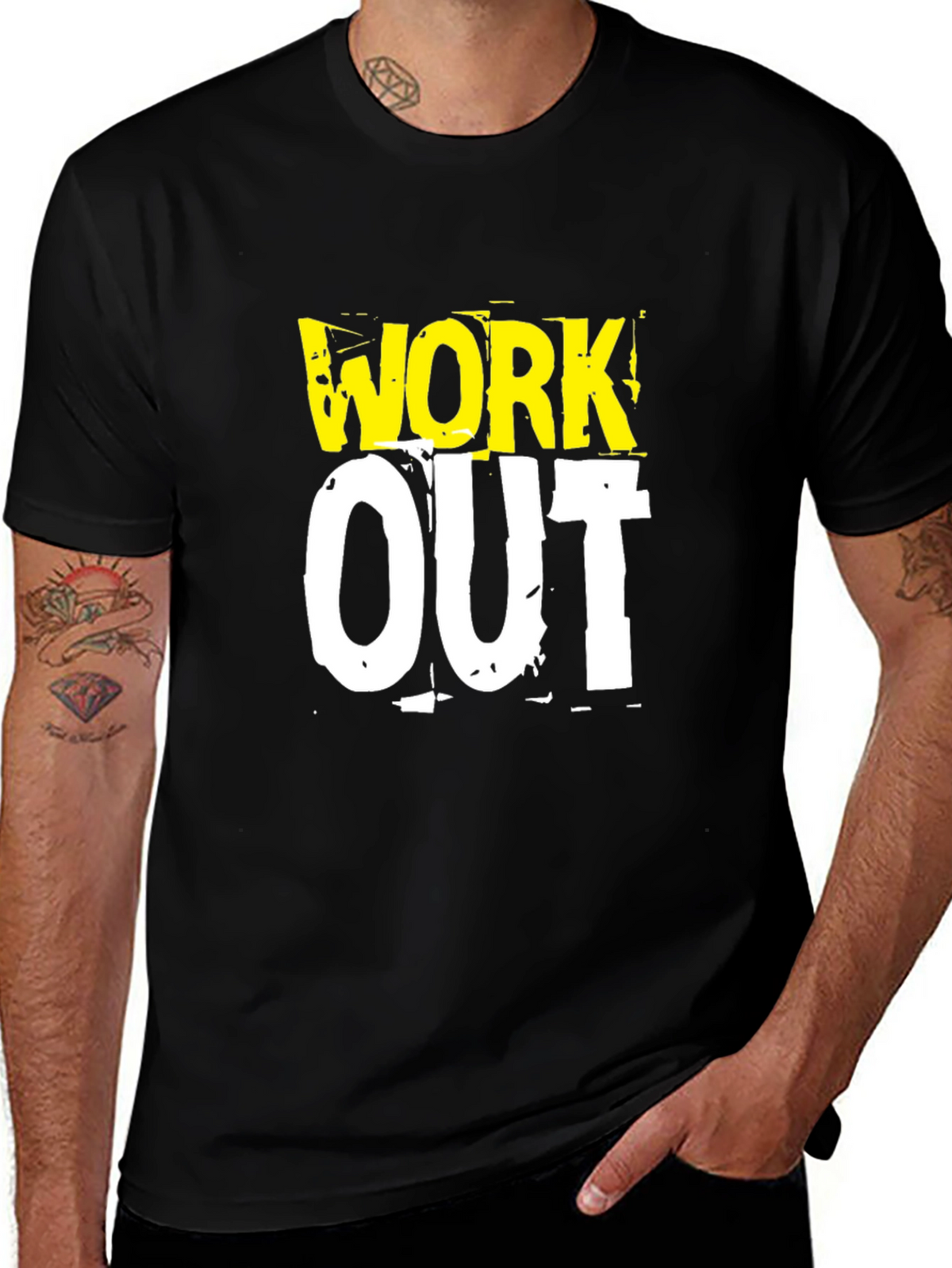 Work Out Graphic Print T-Shirt