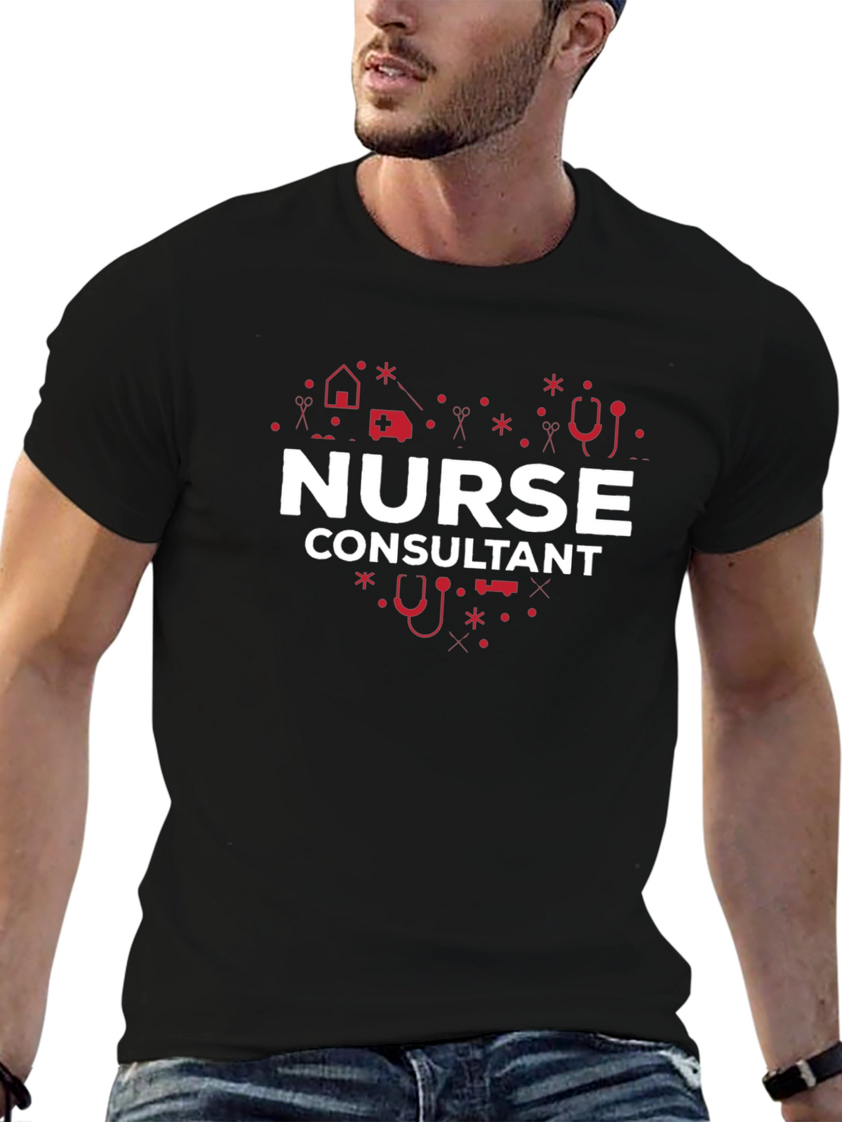 Nurse Consultant Heart Graphic Tee