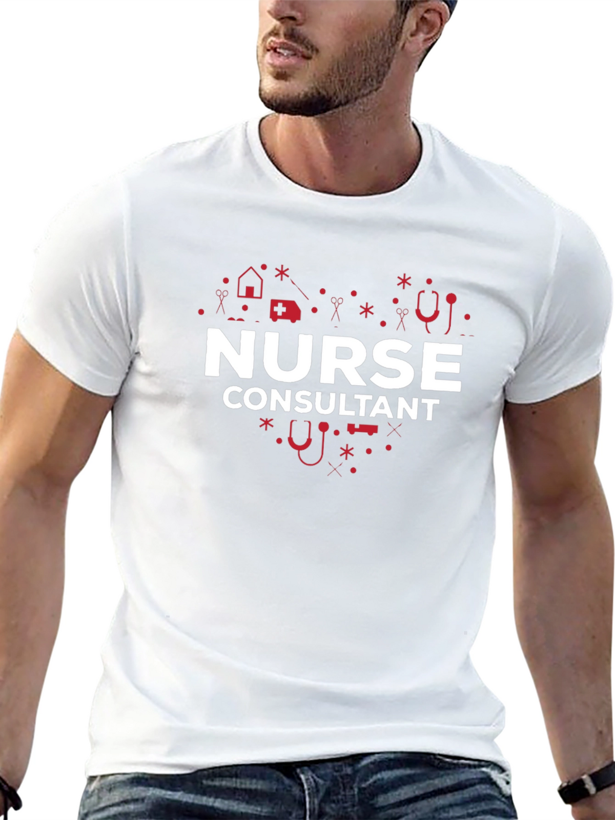Nurse Consultant Heart Graphic Tee