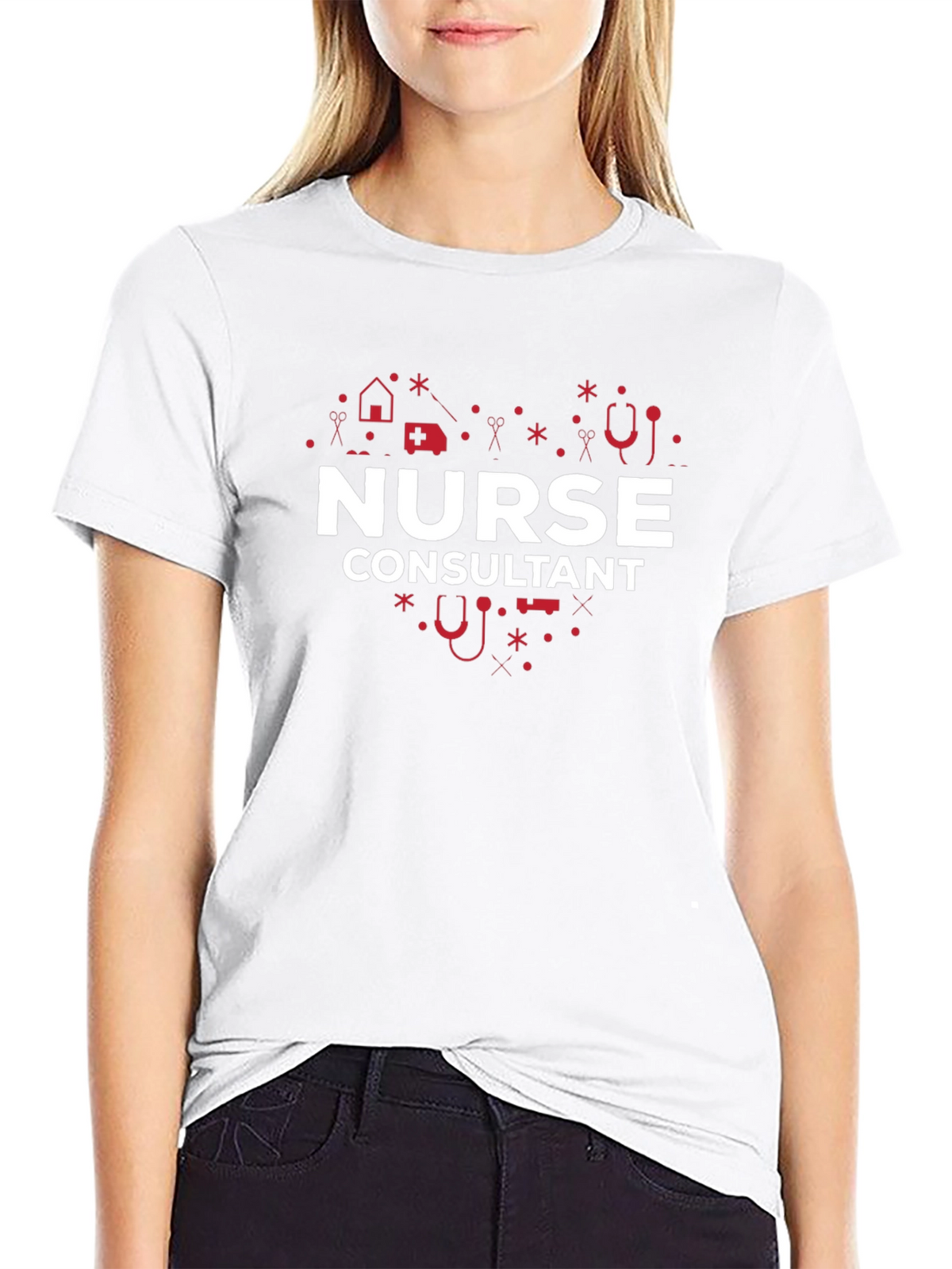 Nurse Consultant Heart Graphic Tee