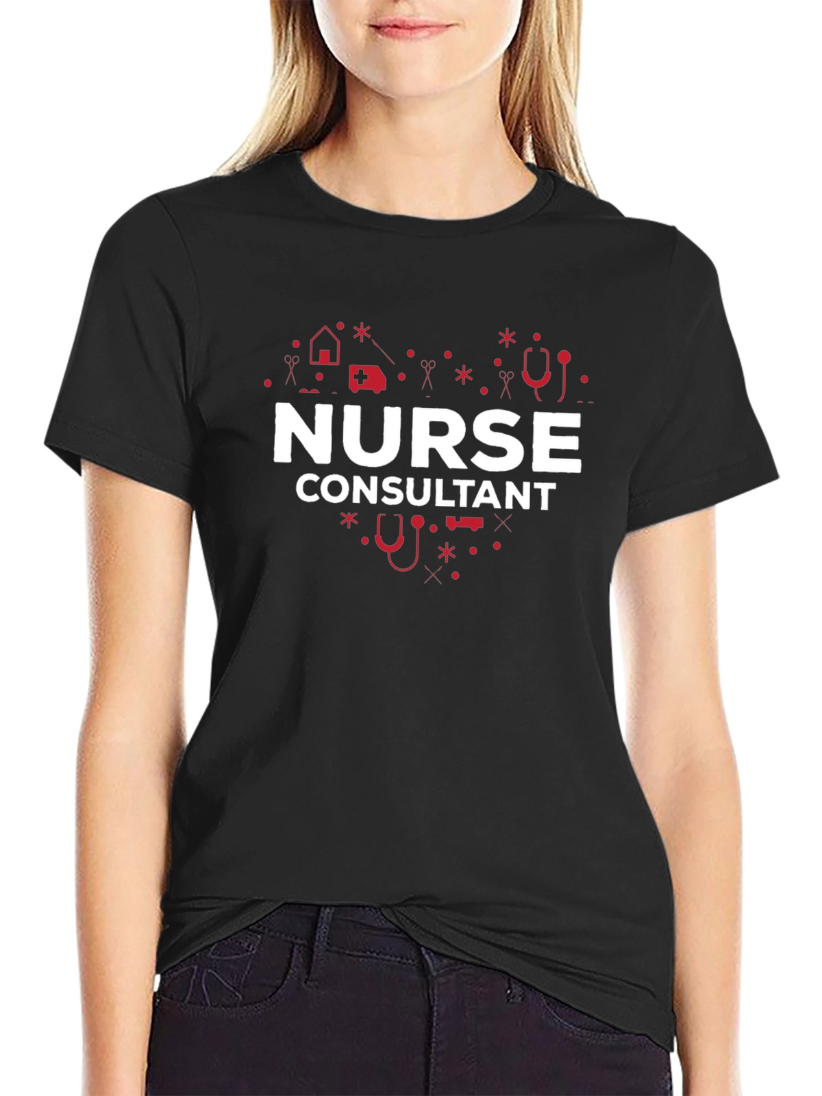 Nurse Consultant Heart Graphic Tee