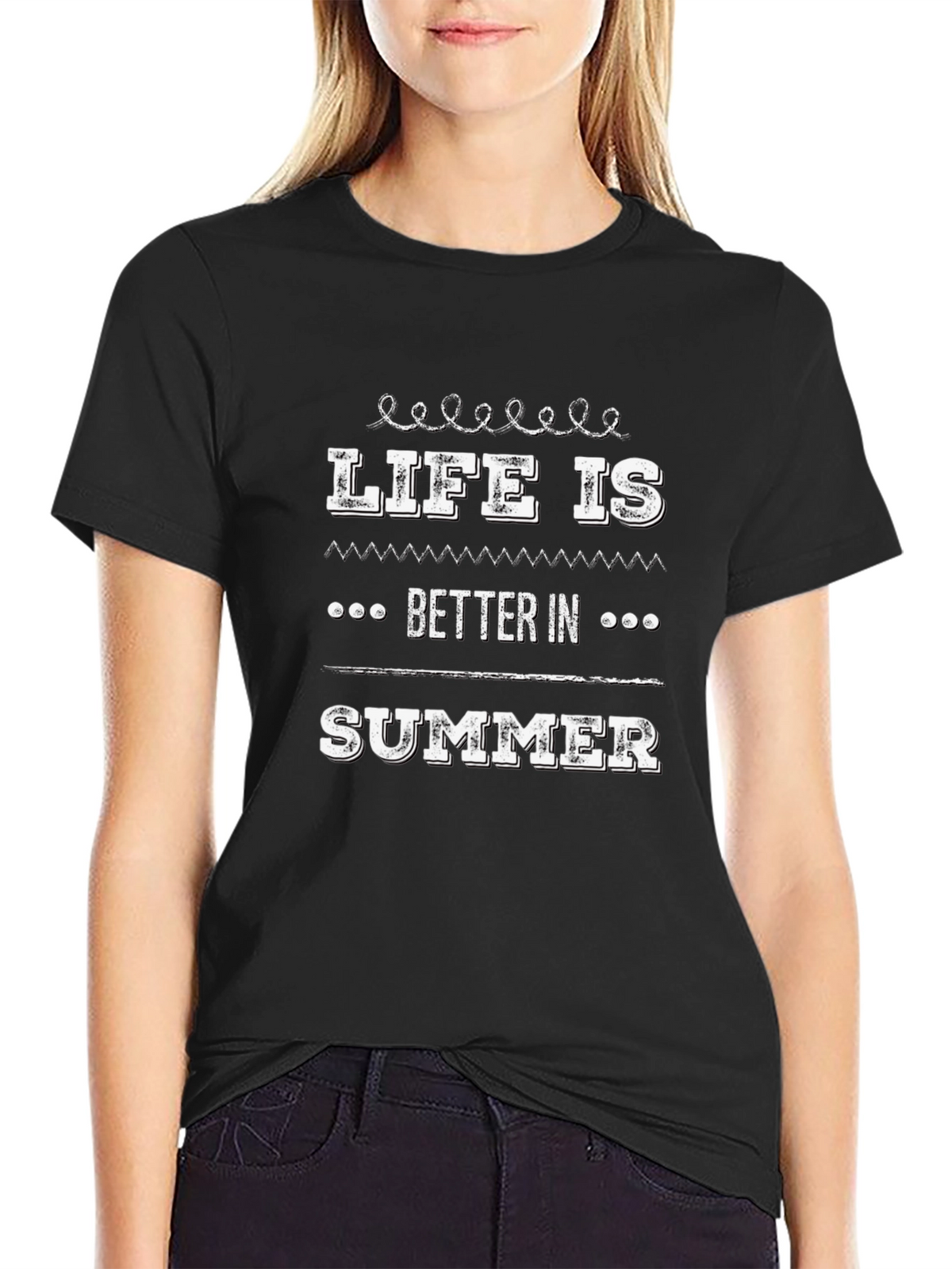 Life Is Better In Summer T-Shirt - Black