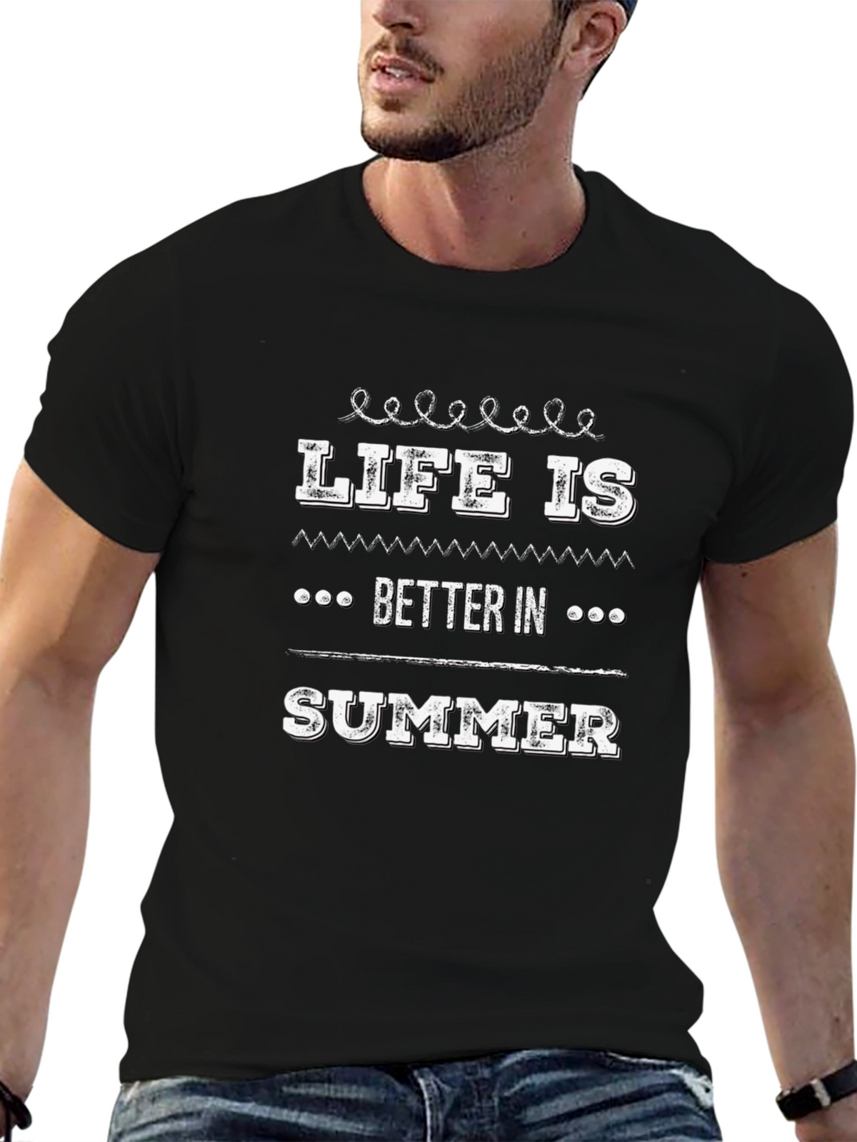 Life Is Better In Summer T-Shirt - Black