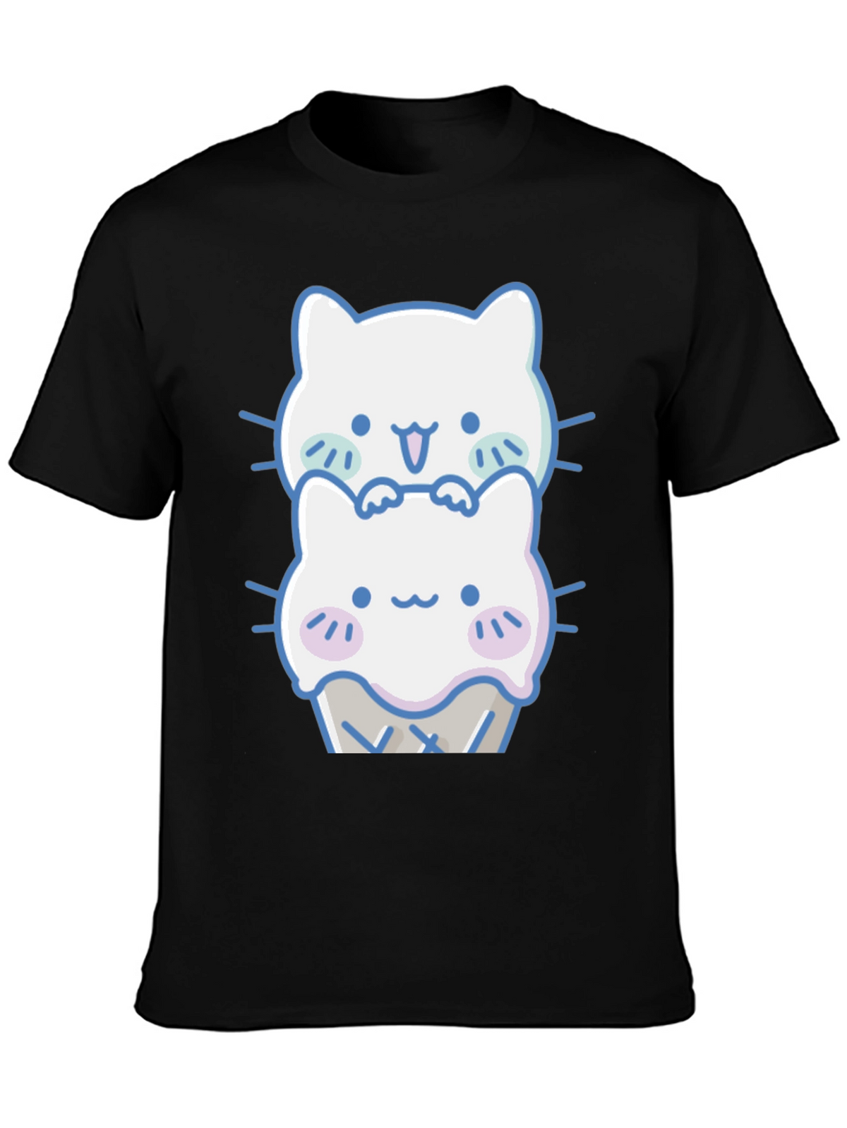 Cute Kawaii Cat Ice Cream T-Shirt